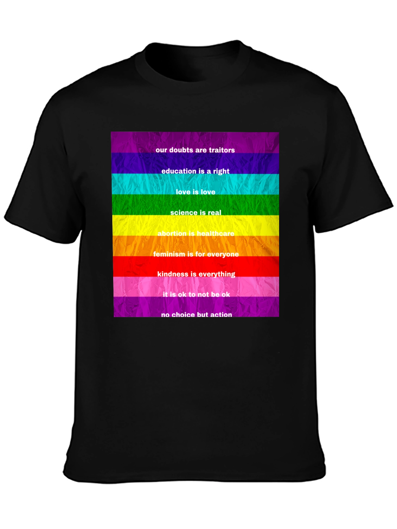 Rainbow Pride Slogan T-Shirt - 3