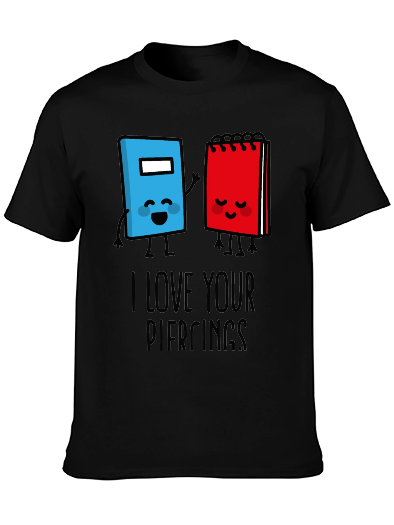 Black Funny Book Lover Graphic T-Shirt view 3