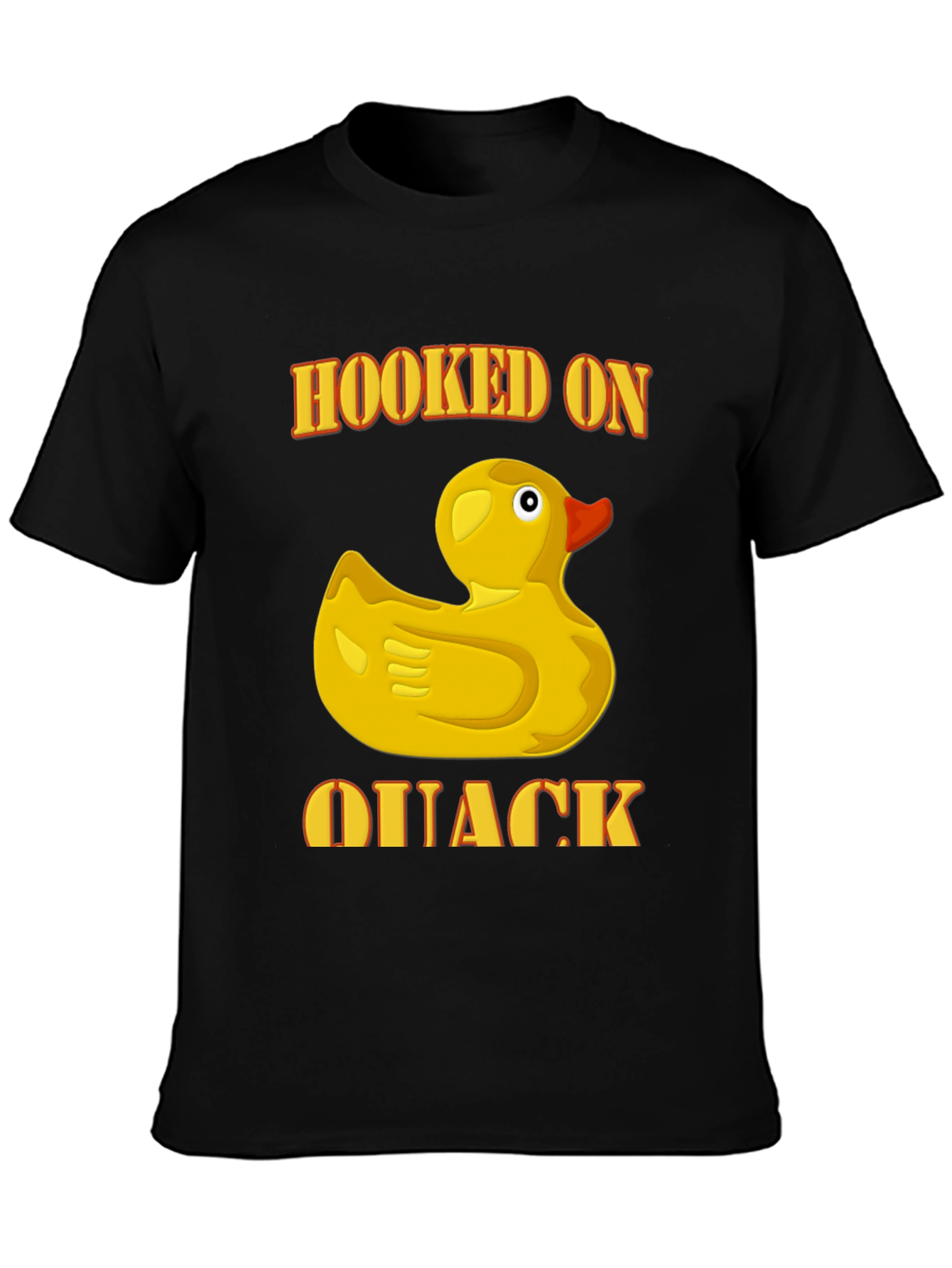 Black Hooked On Quack T-Shirt view 3