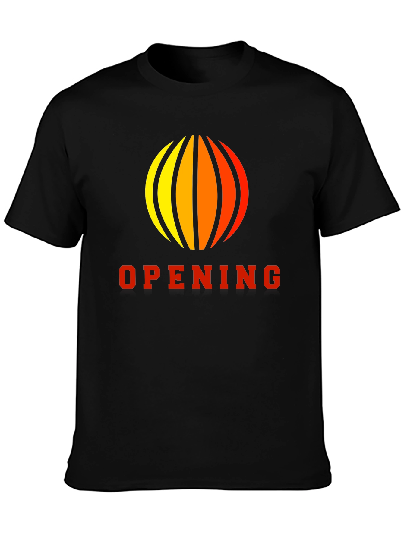 Black Opening Graphic Black T-Shirt view 3