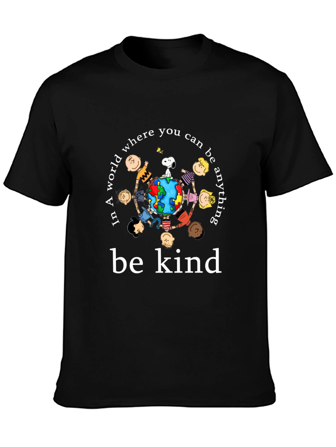 Black Be Kind Graphic Tee view 3