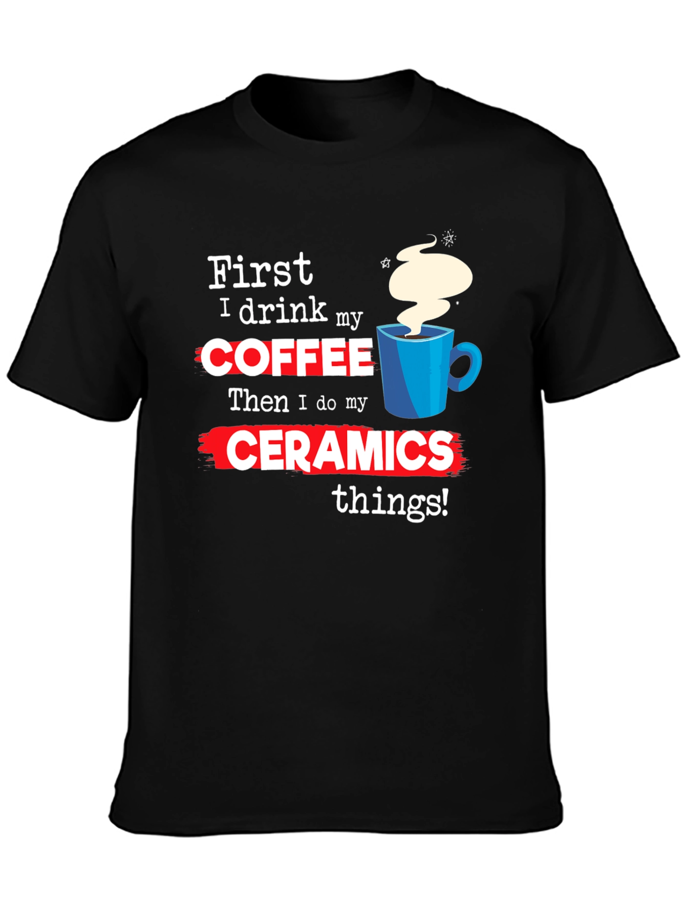 Coffee & Ceramics Graphic T-Shirt - 3