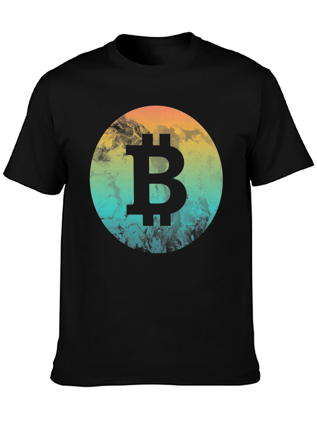 Black Bitcoin Graphic Tee - Crypto Enthusiast Shirt view 3