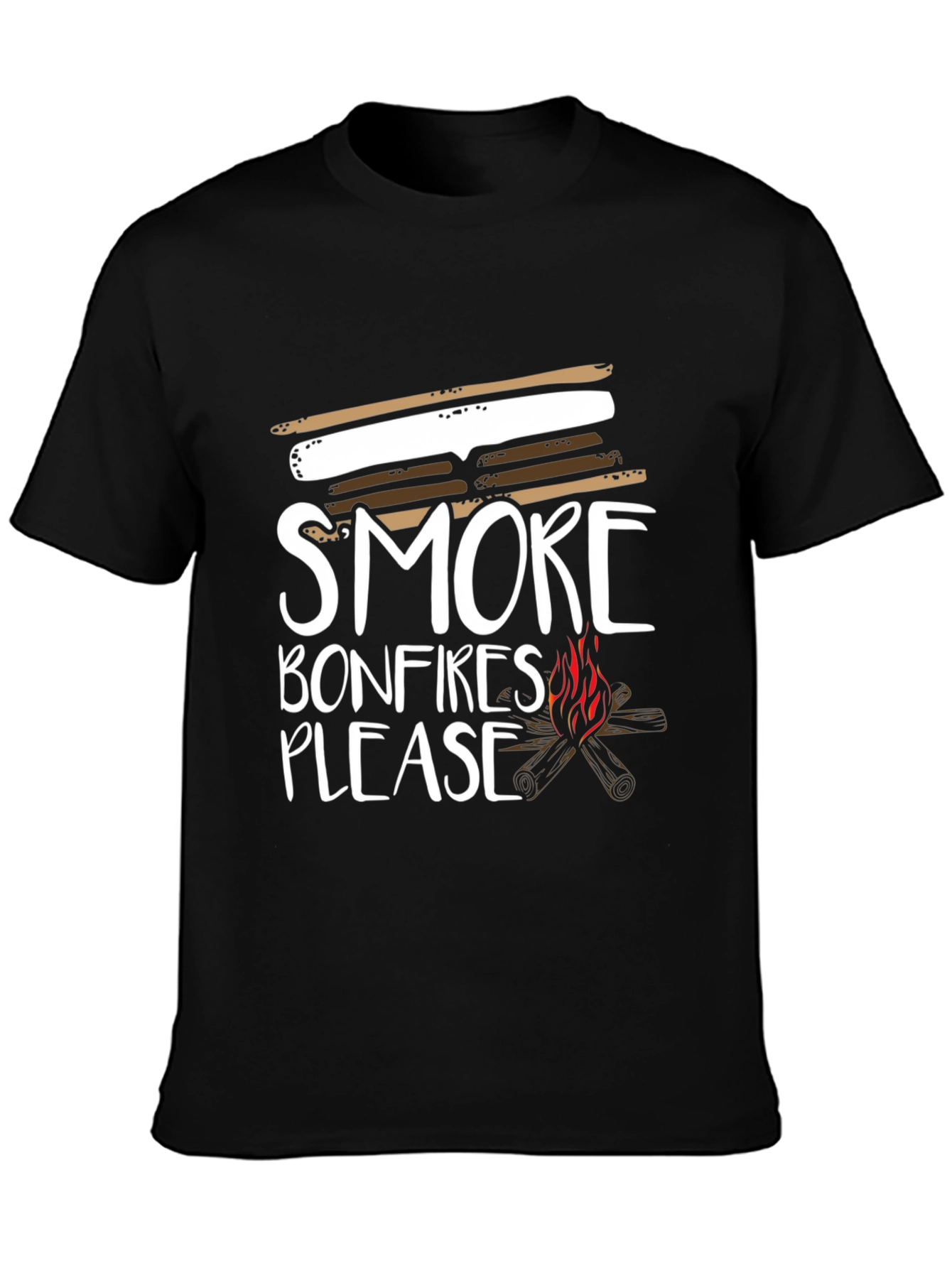 S'more Bonfires Please Graphic T-Shirt - 3