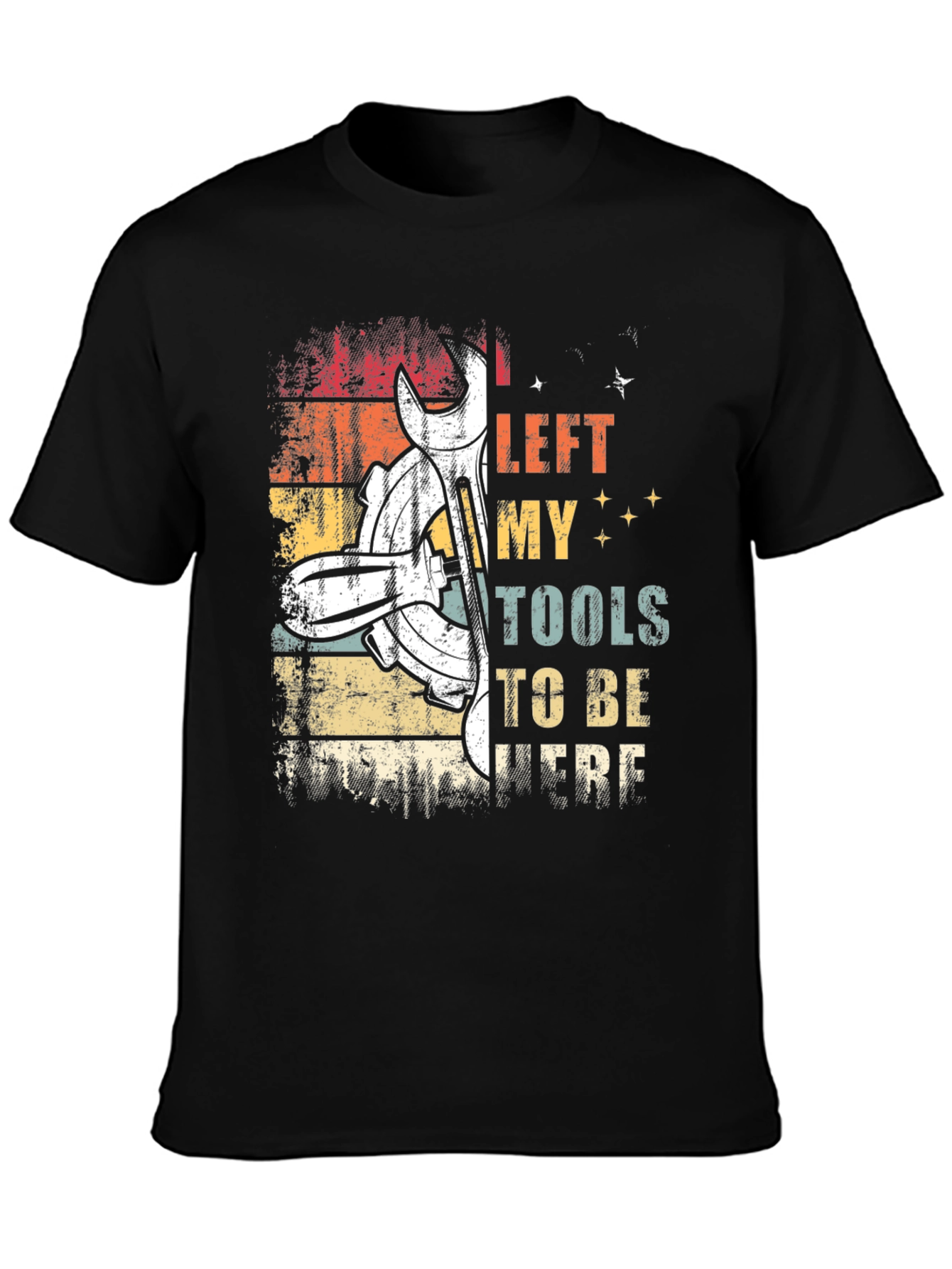 Black Mechanic Tools Graphic T-Shirt view 3