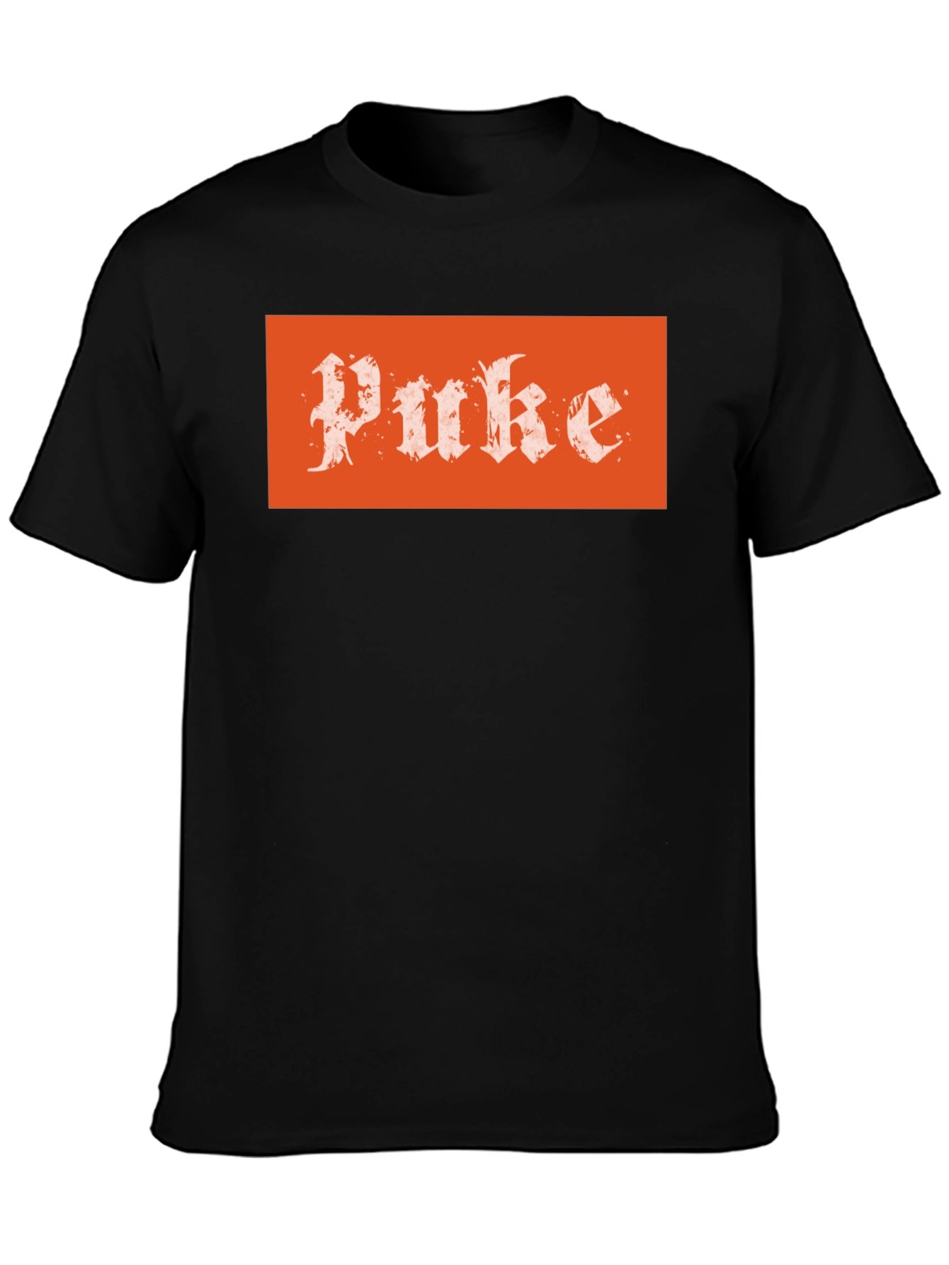 Black Puke Graphic T-Shirt - Grunge Style view 3