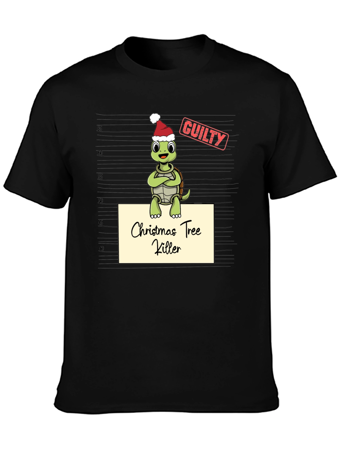 Christmas Tree Killer Turtle Graphic Tee - 3