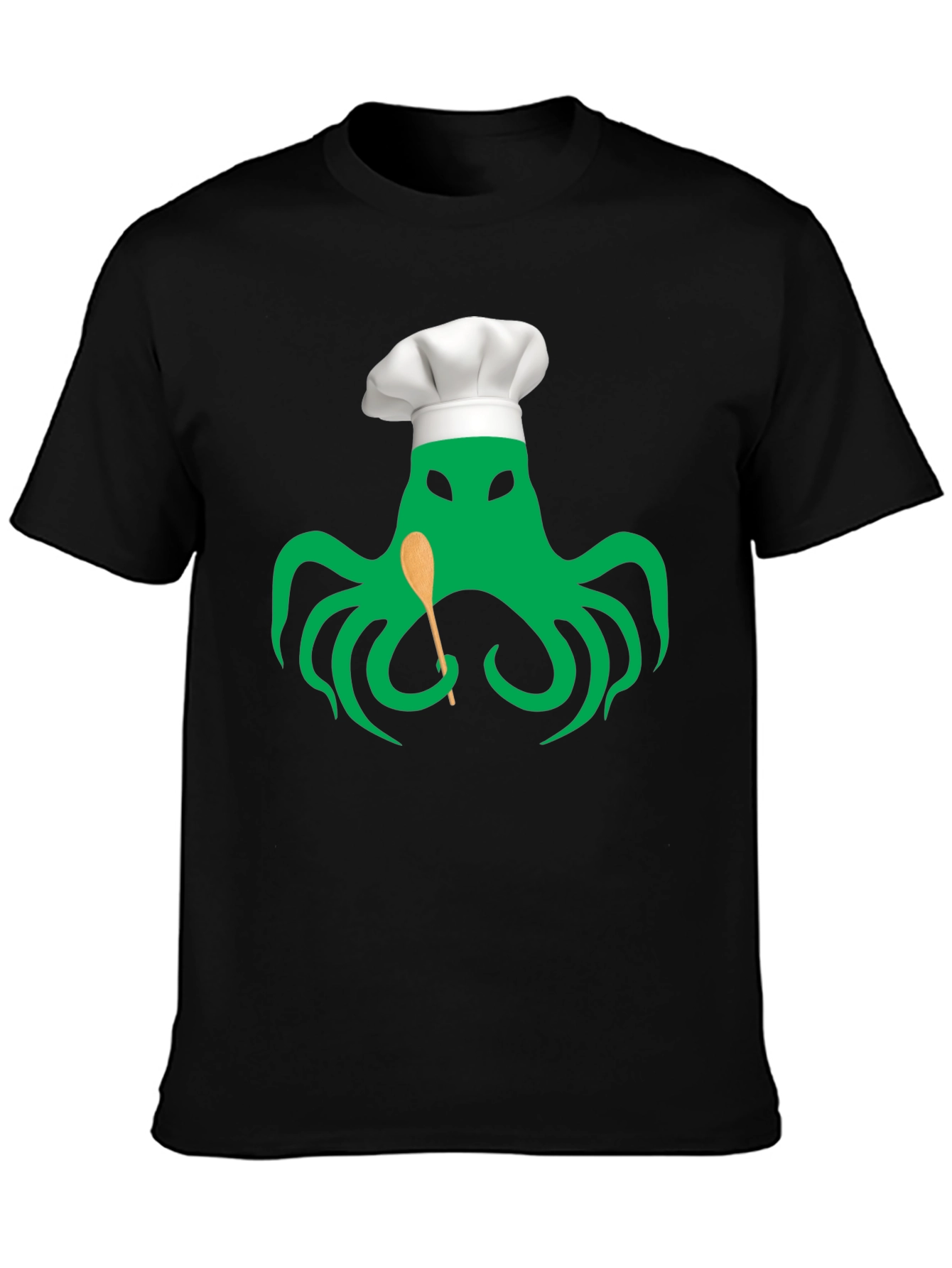 Black Chefthulhu Black Graphic Tee - Tentacle Culinary Master view 3