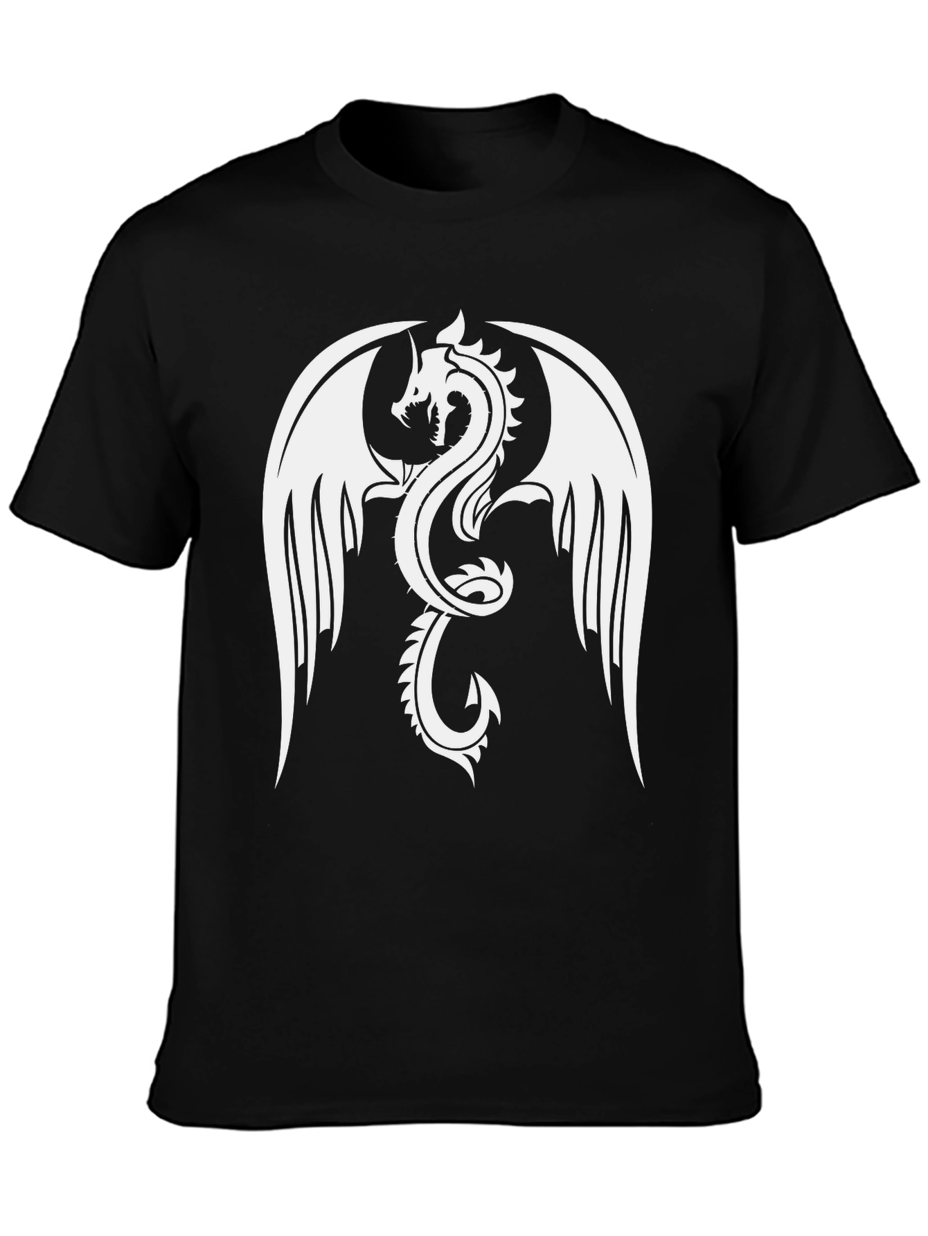 Black Dragon Graphic Black T-Shirt view 3