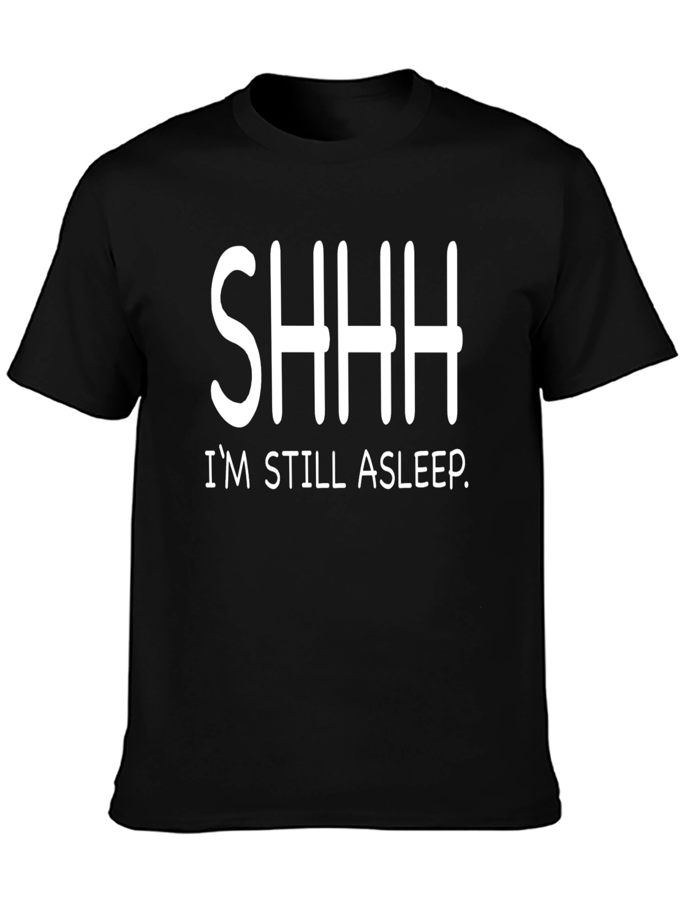 Black SHHH I'm Still Asleep Graphic T-Shirt view 3