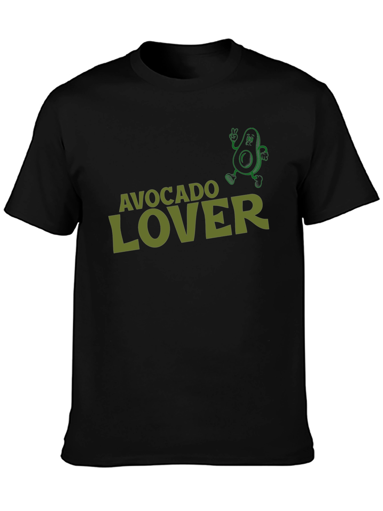 Black Avocado Lover T-Shirt Funny Avocado Graphic Tee view 3