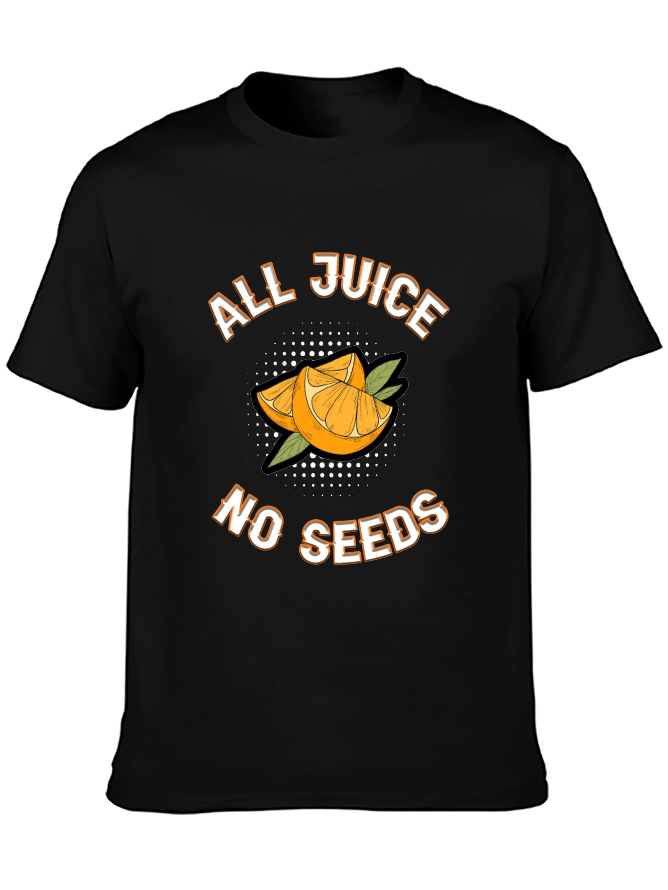 Black All Juice No Seeds Graphic Tee view 3
