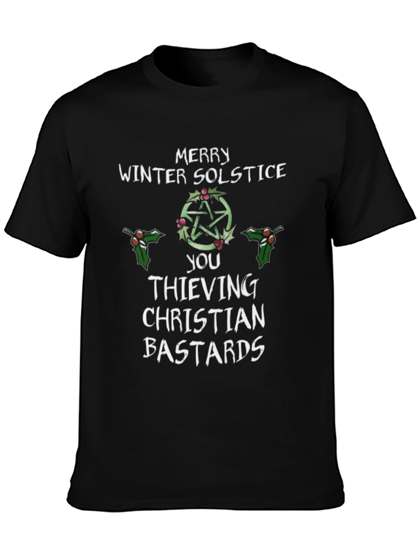 Merry Winter Solstice Graphic T-Shirt - 3