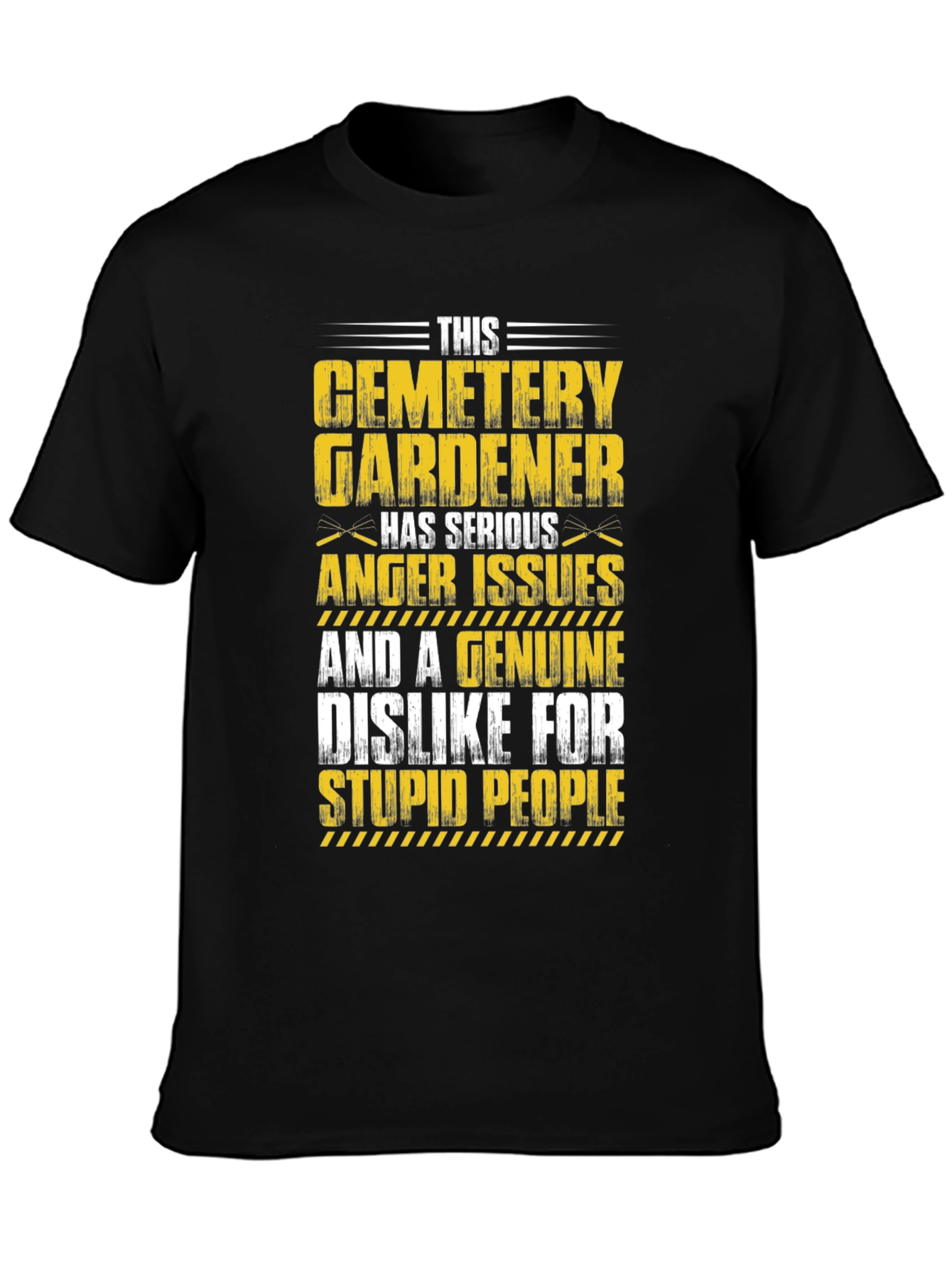 Black Cemetery Gardener T-Shirt view 3