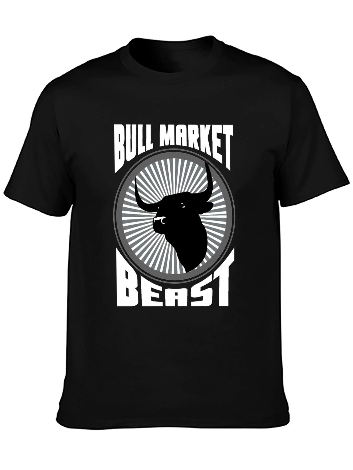 Black Bull Market Beast T-Shirt - Black Graphic Tee view 3