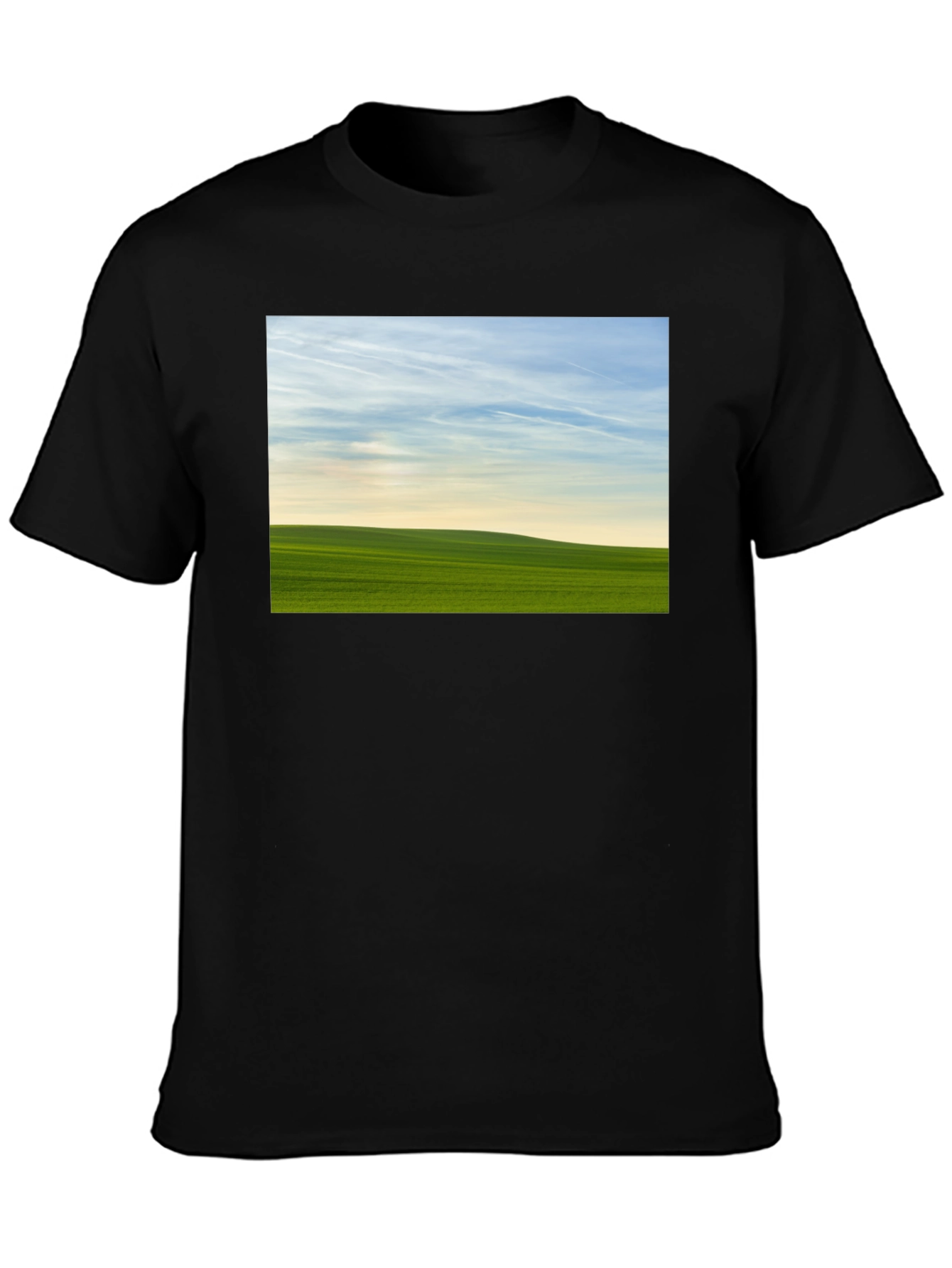 Green Field Horizon Graphic Tee - 3