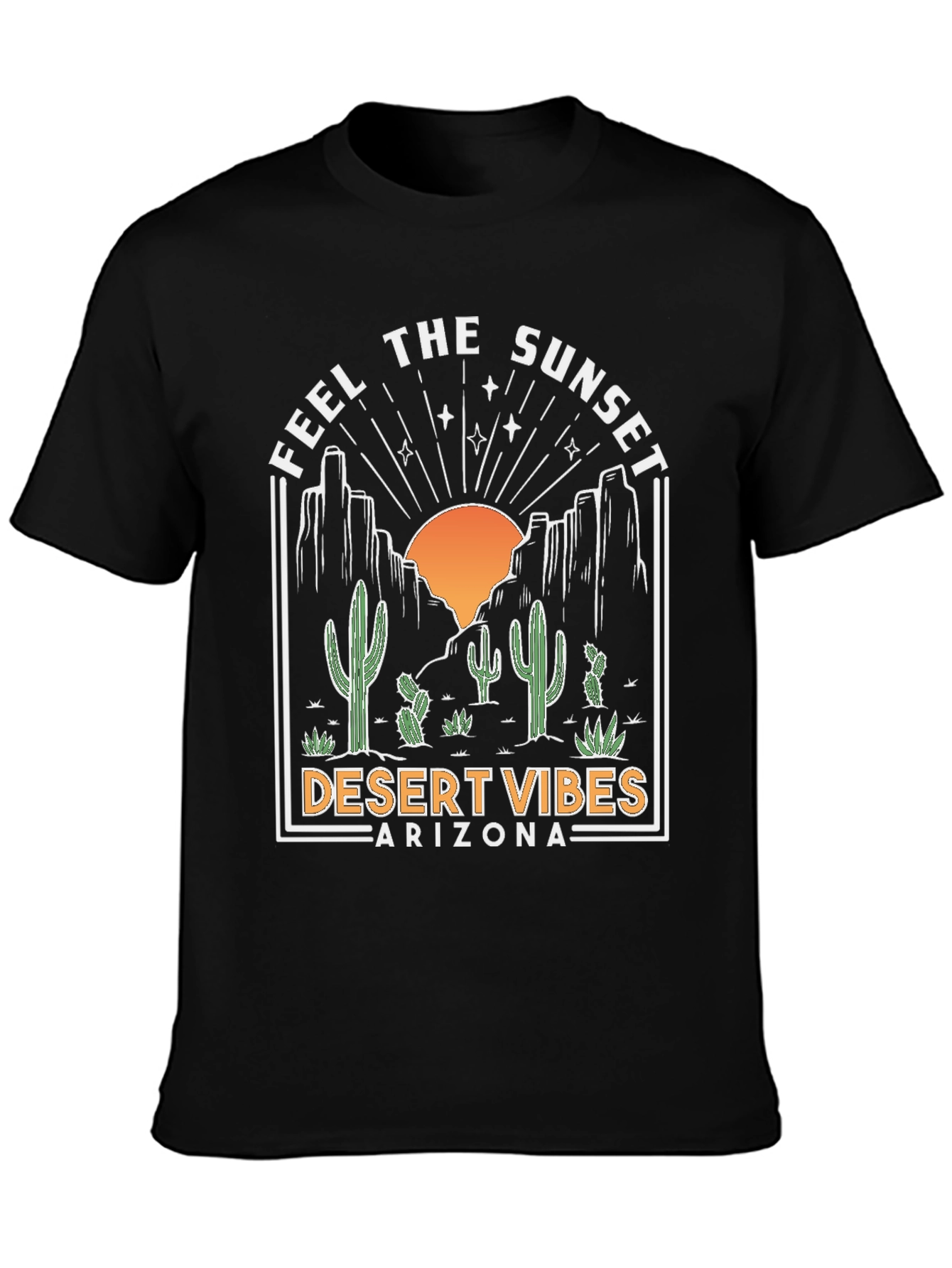 Black Desert Vibes Arizona Graphic Tee view 3