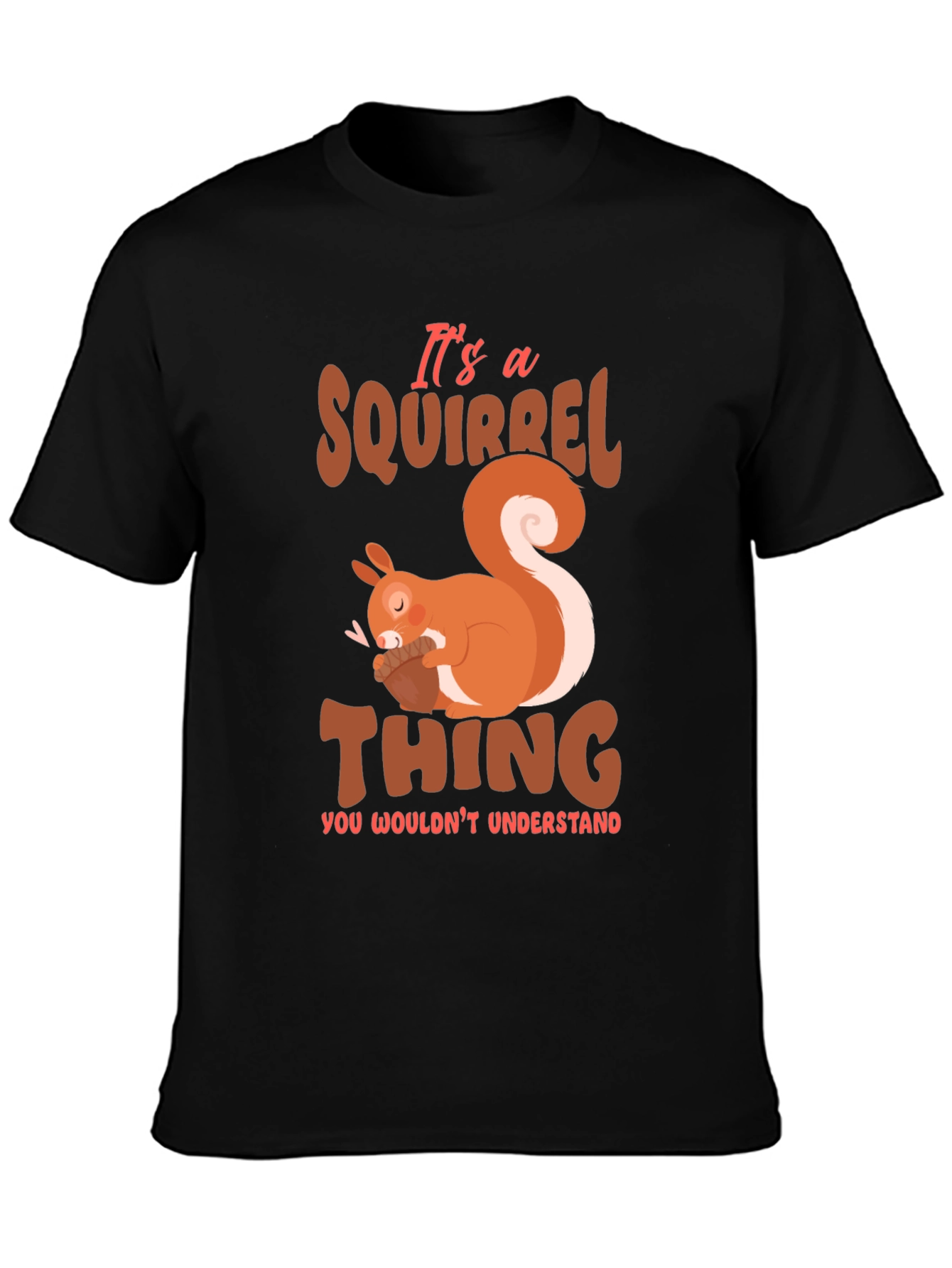 Black Squirrel Thing T-Shirt - Cute Animal Graphic Tee view 3