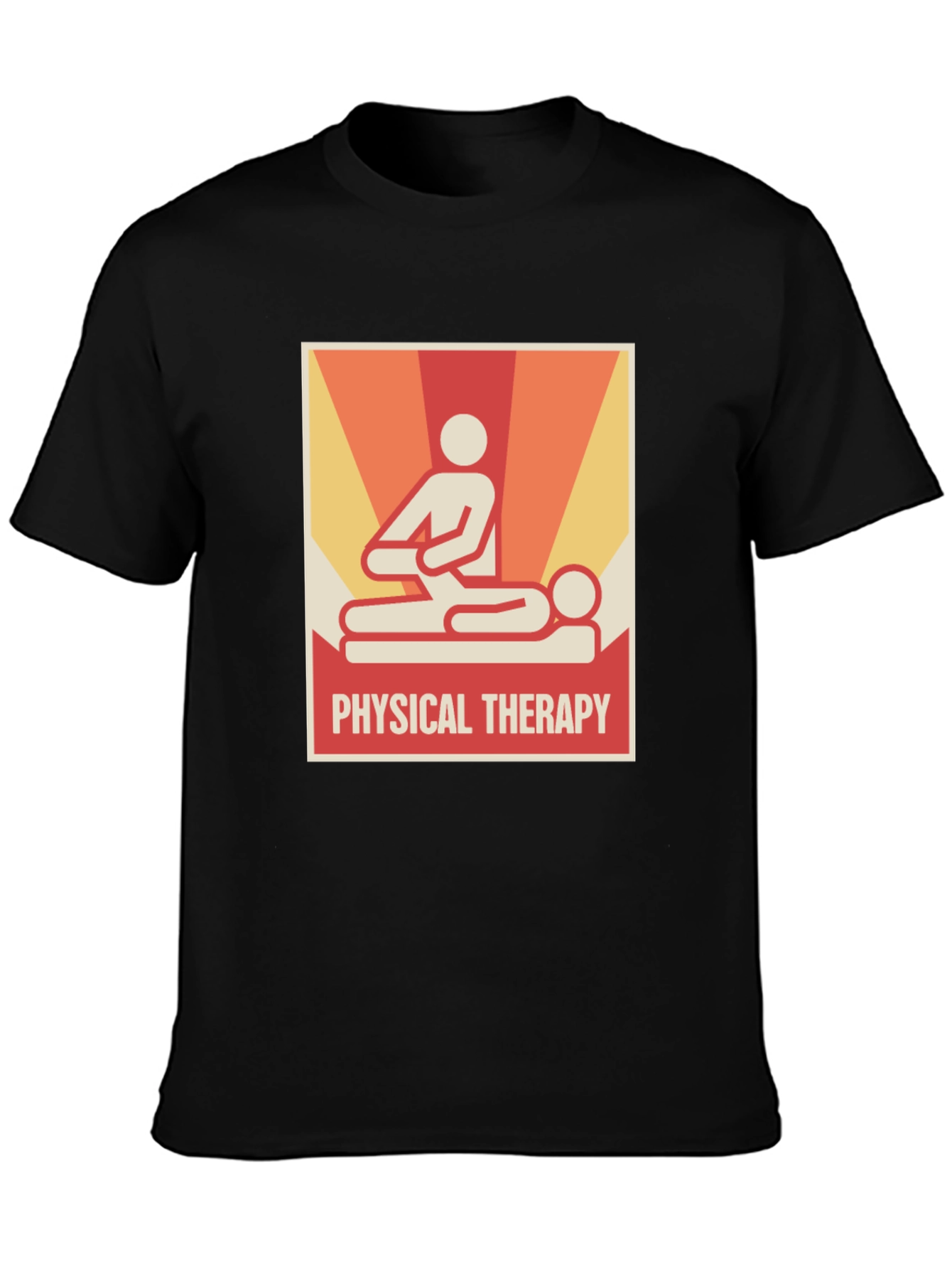 Black Physical Therapy Graphic Tee - Unisex view 3