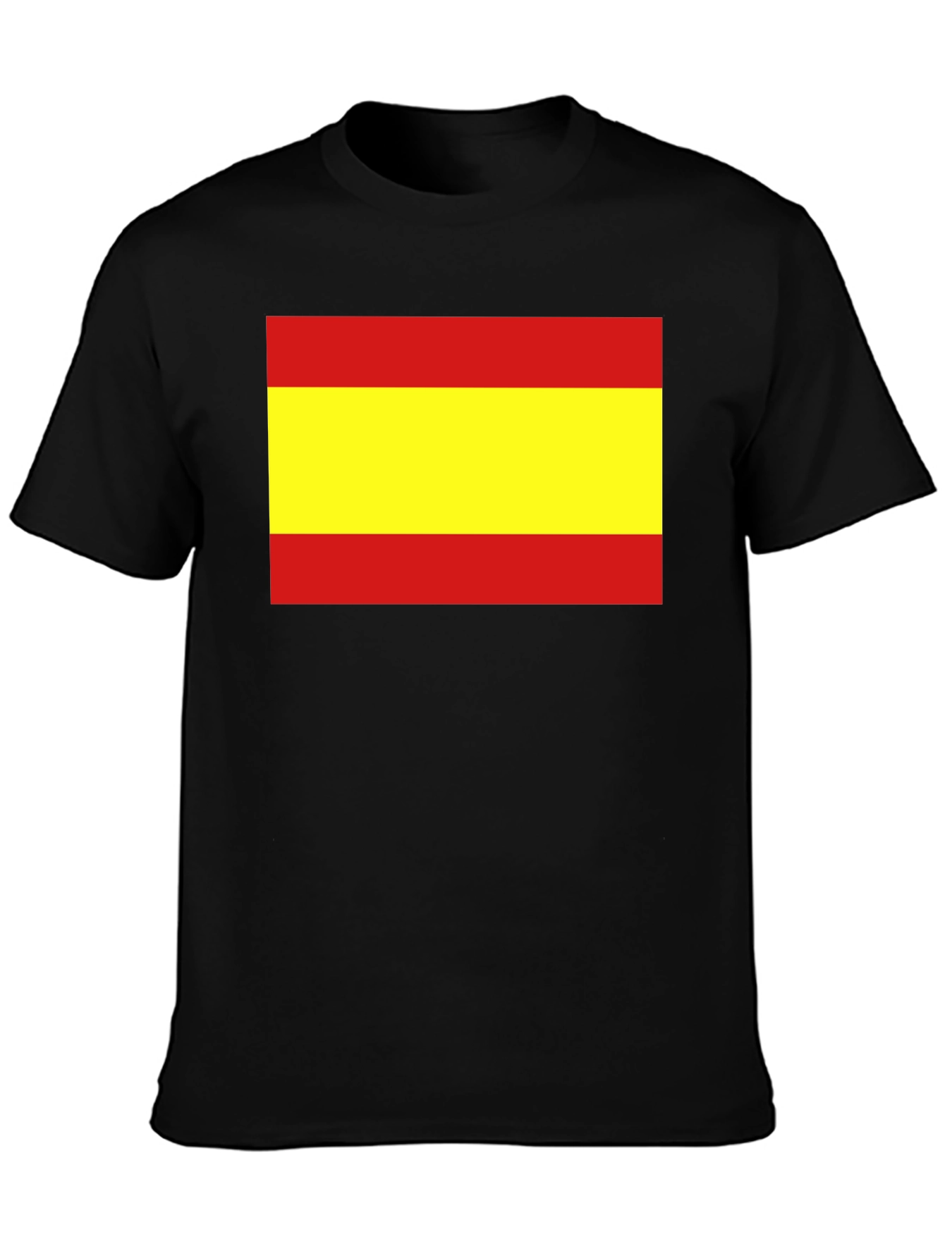 Black Spain Flag T-Shirt - Show Your Support! view 3