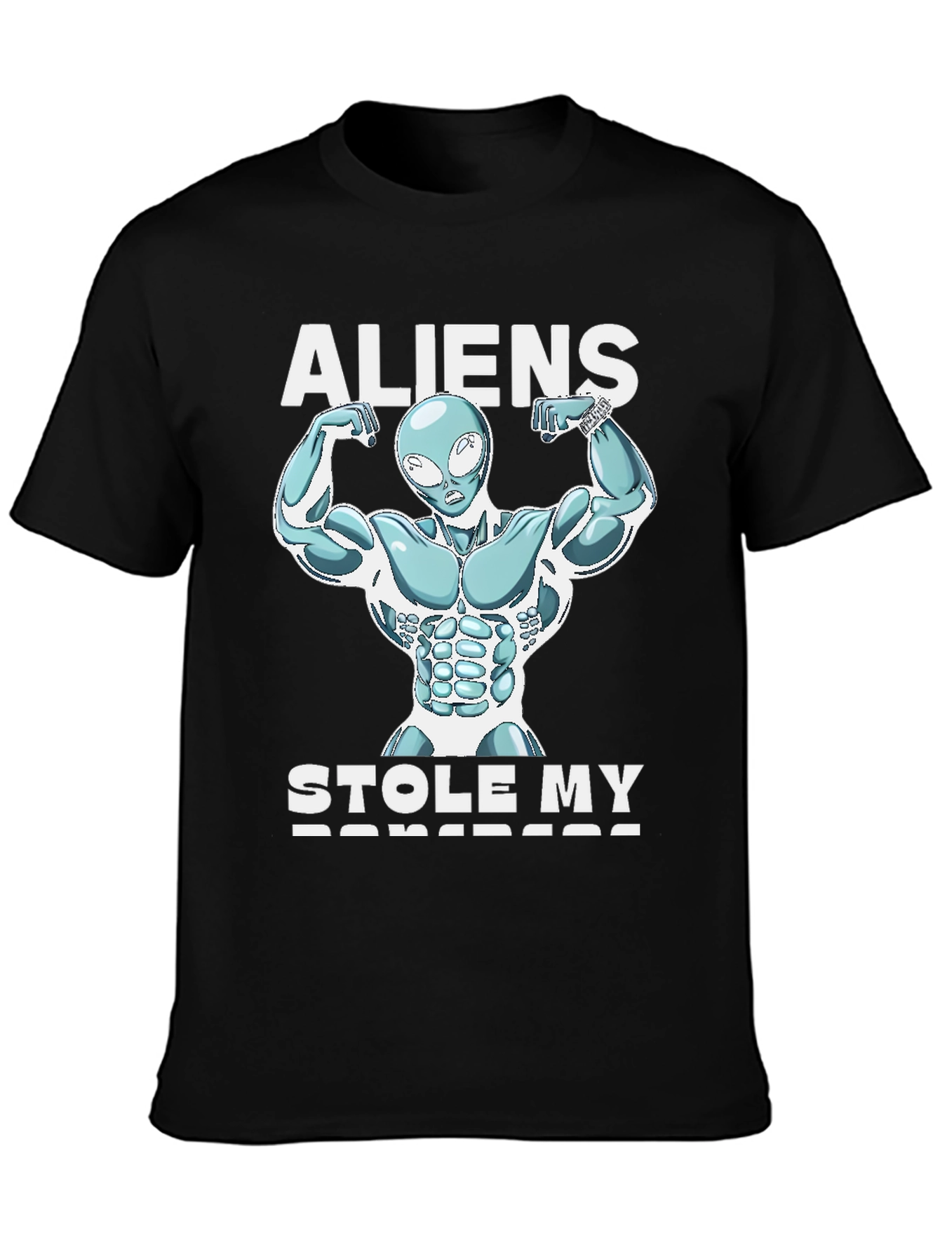 Aliens Stole My Barbells T-Shirt - 3