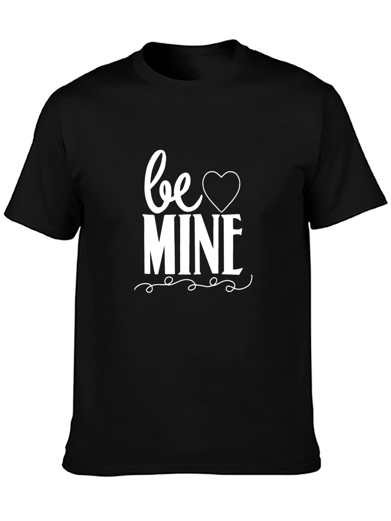 Black Be Mine Graphic T-Shirt - Valentine's Day Tee view 3