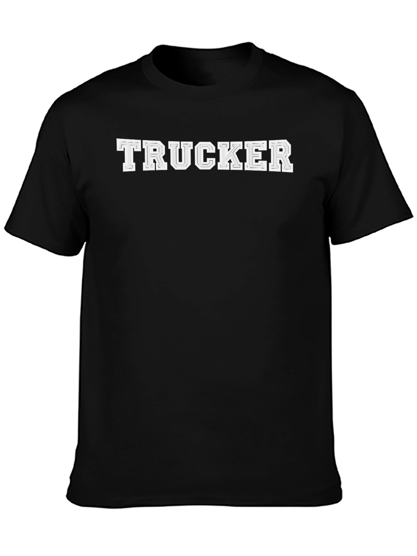 Black Trucker Graphic Print Short Sleeve Tee view 3