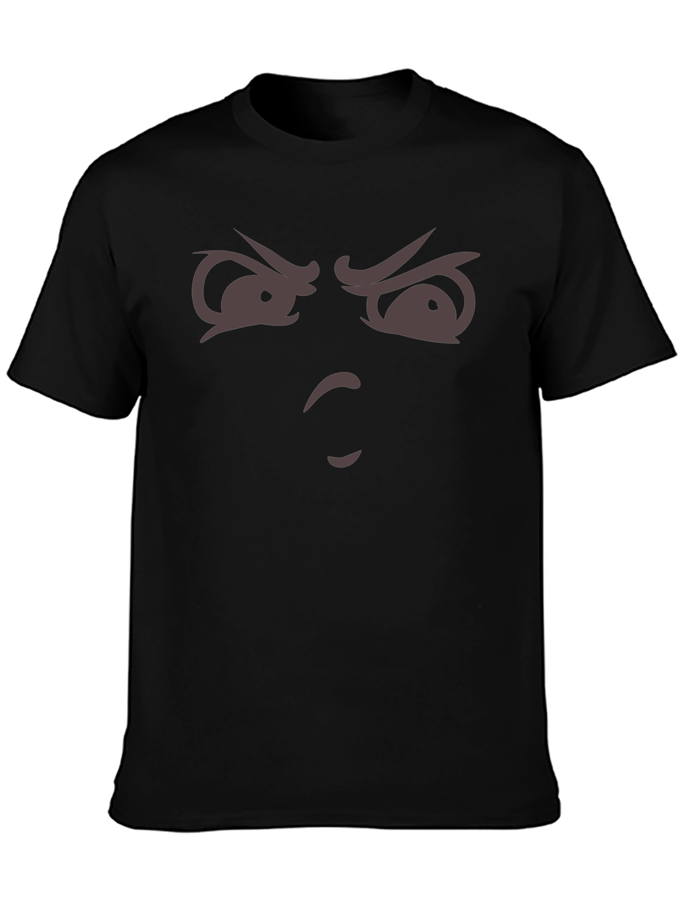 Black Funny Angry Face T-Shirt - Express Yourself! view 3