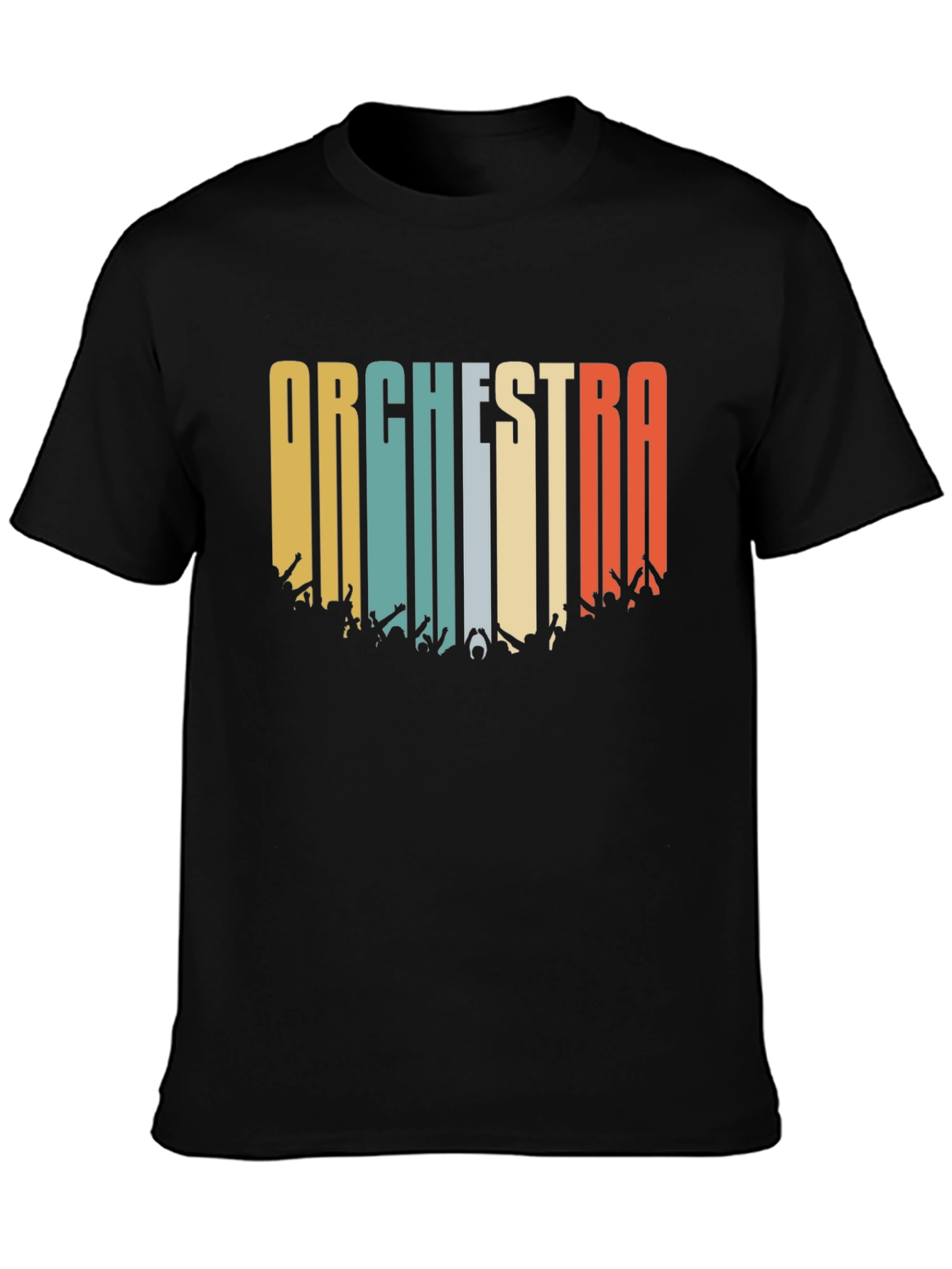 Black Orchestra Retro Graphic T-Shirt view 3