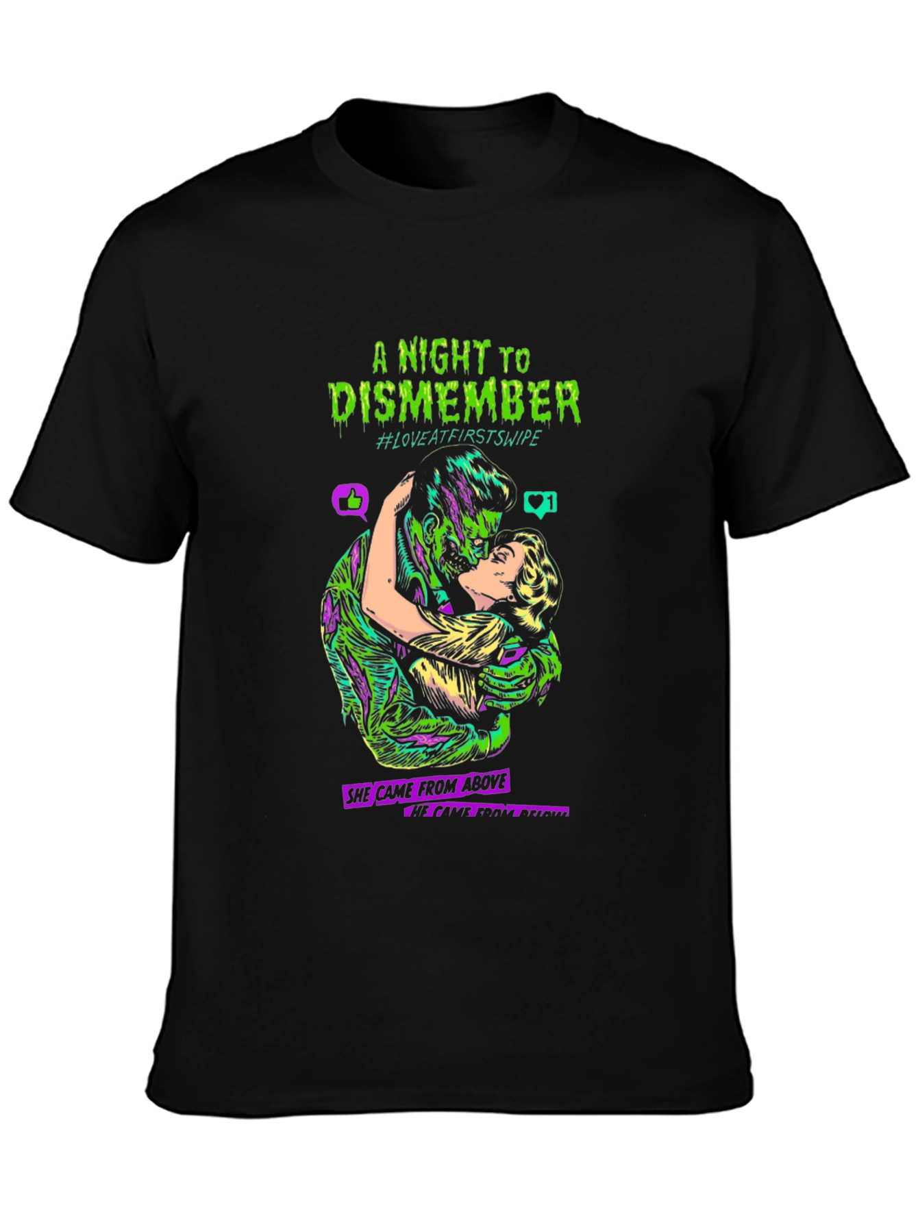 Black A Night to Dismember T-Shirt view 3