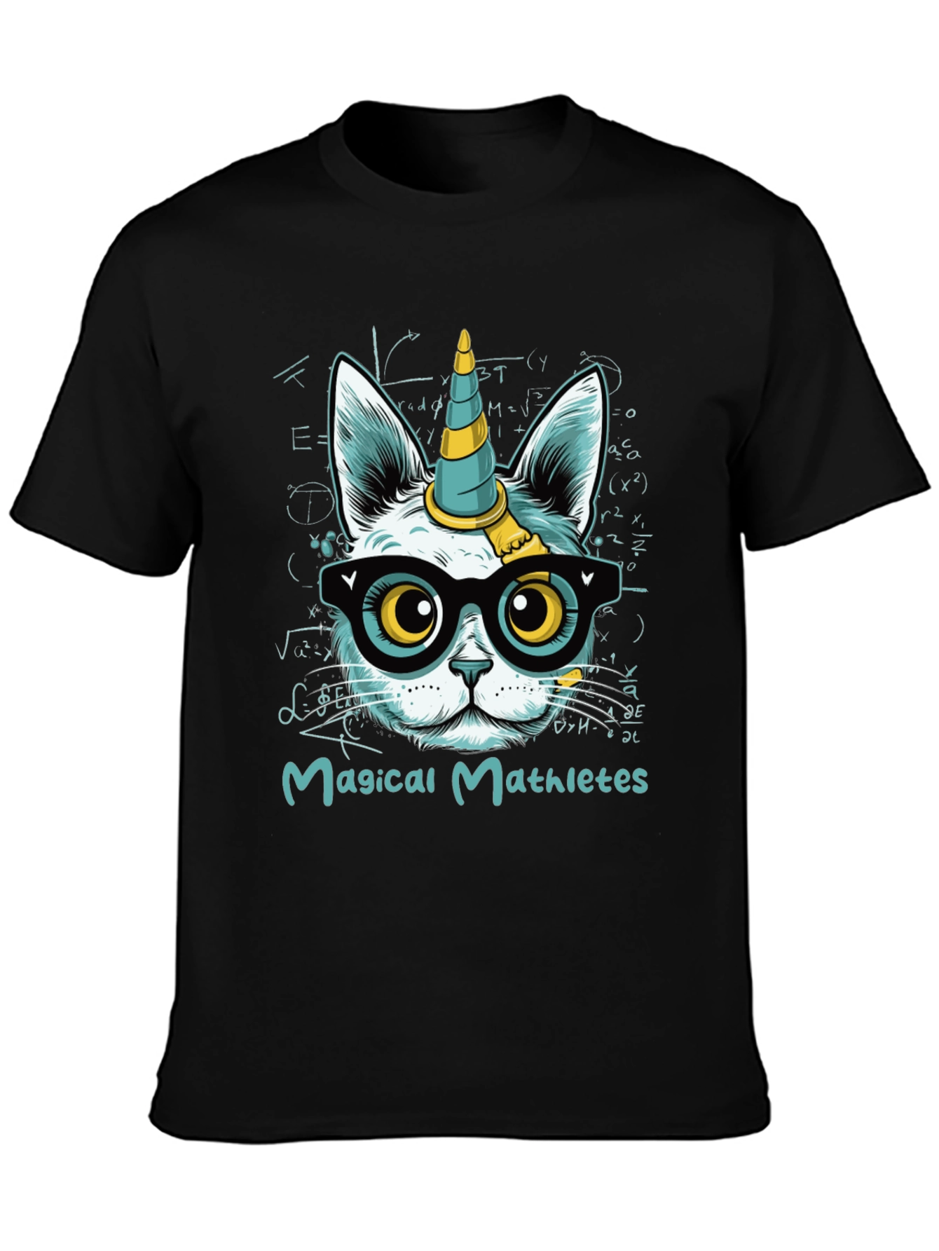 Black Magical Mathletes T-Shirt view 3