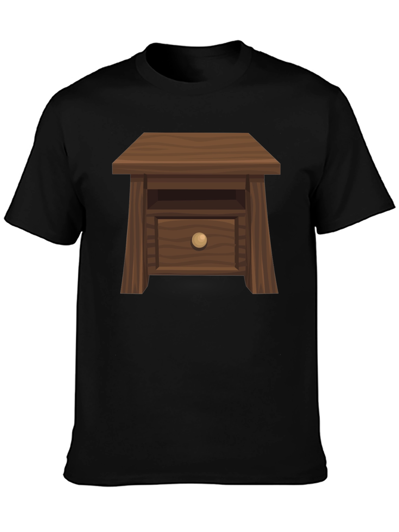 Black Novelty Nightstand Graphic Tee - Unique & Comfortable view 3