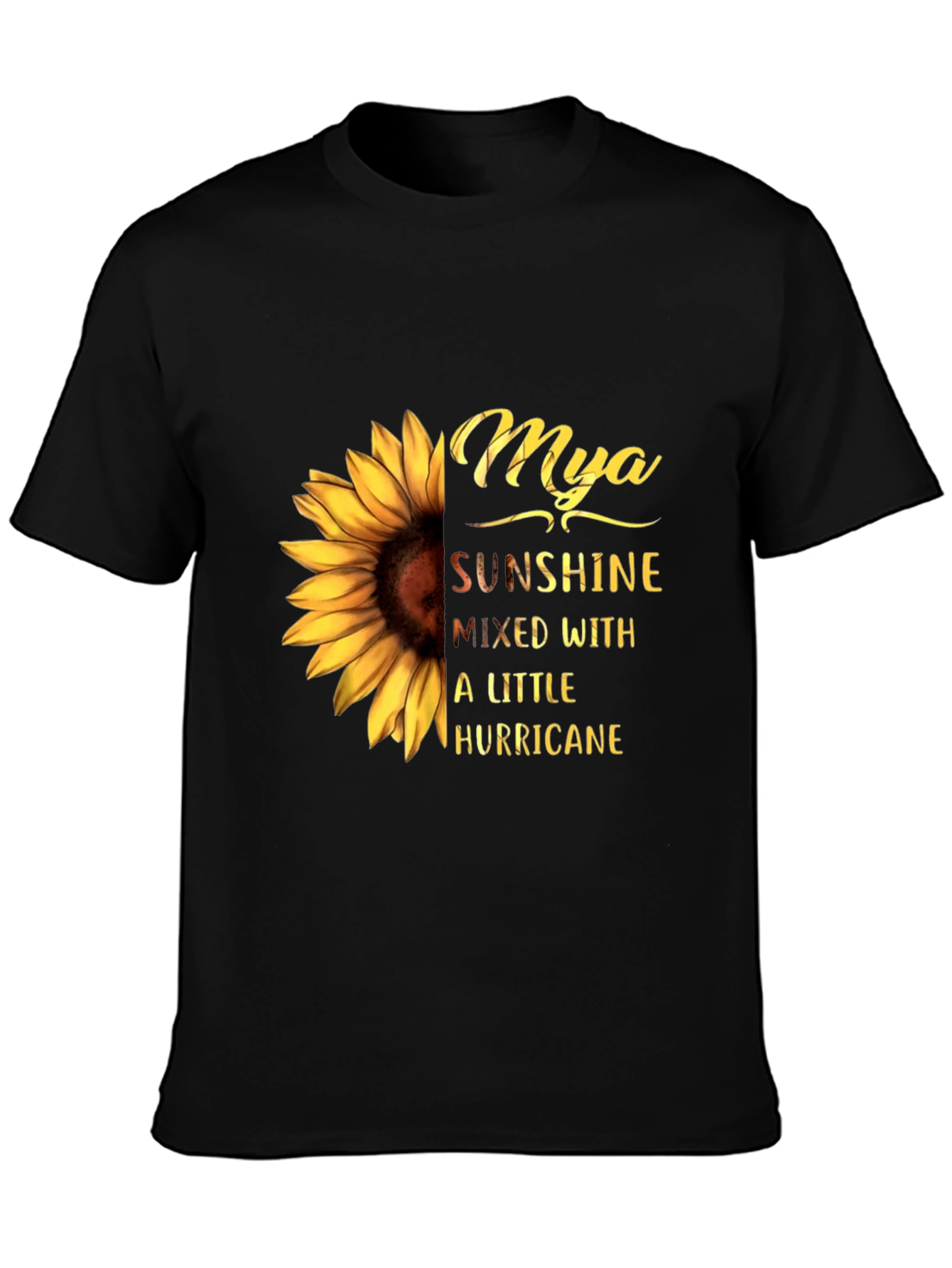 Black Sunflower Mya Sunshine T-Shirt view 3