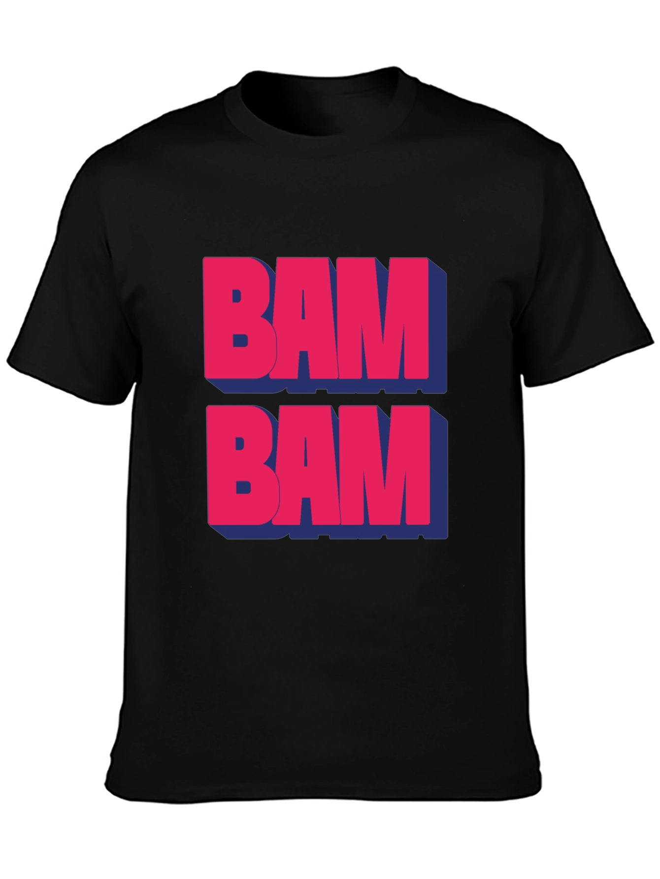 Black BAM BAM Graphic T-Shirt - Bold & Stylish view 3