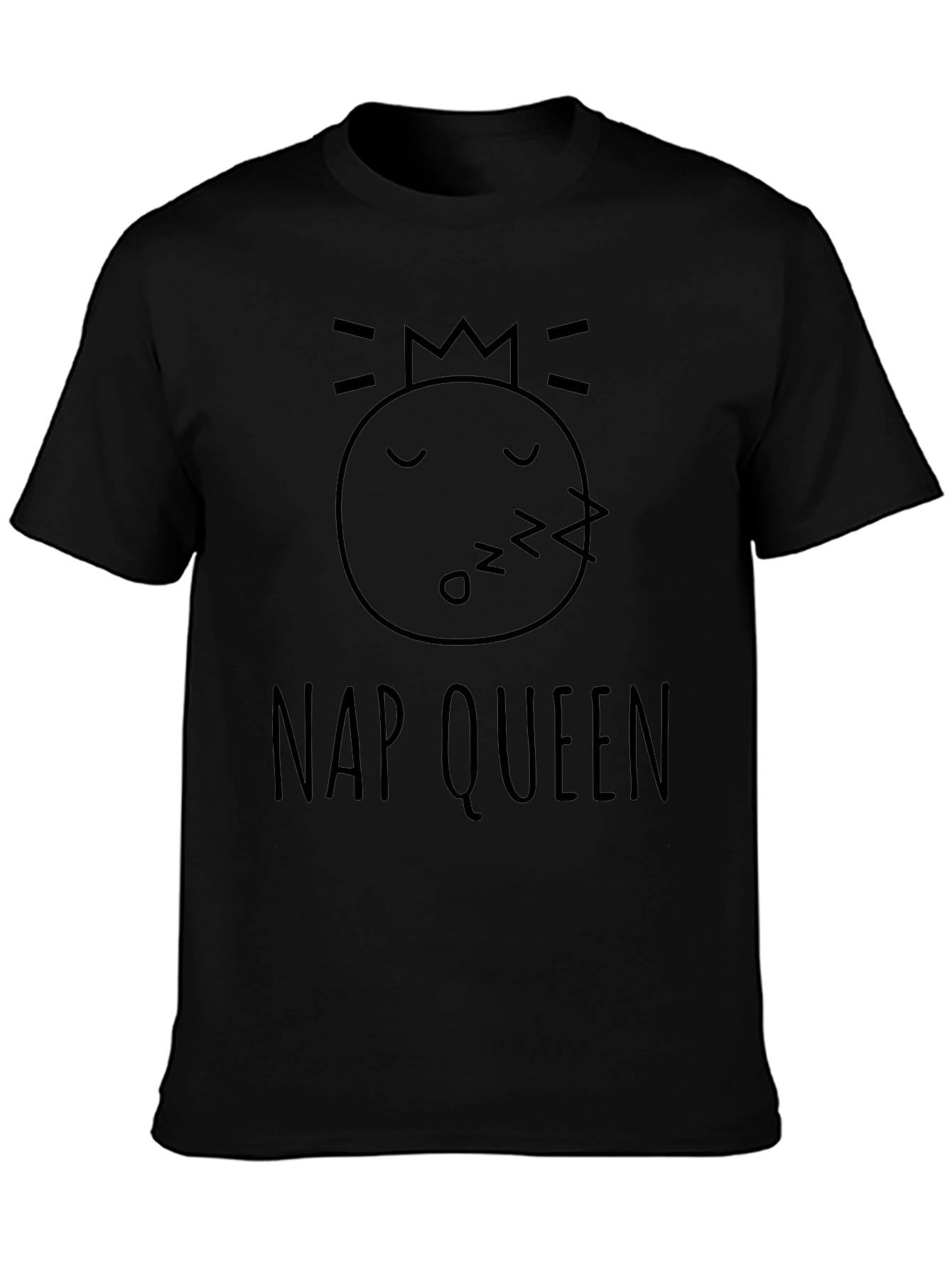 Black Nap Queen Black Graphic T-Shirt view 3