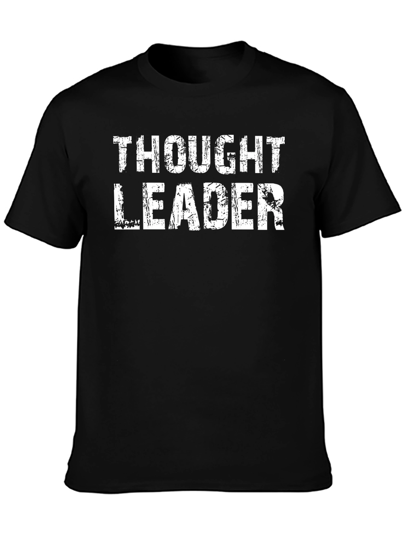 Black Thought Leader Black Graphic T-Shirt view 3