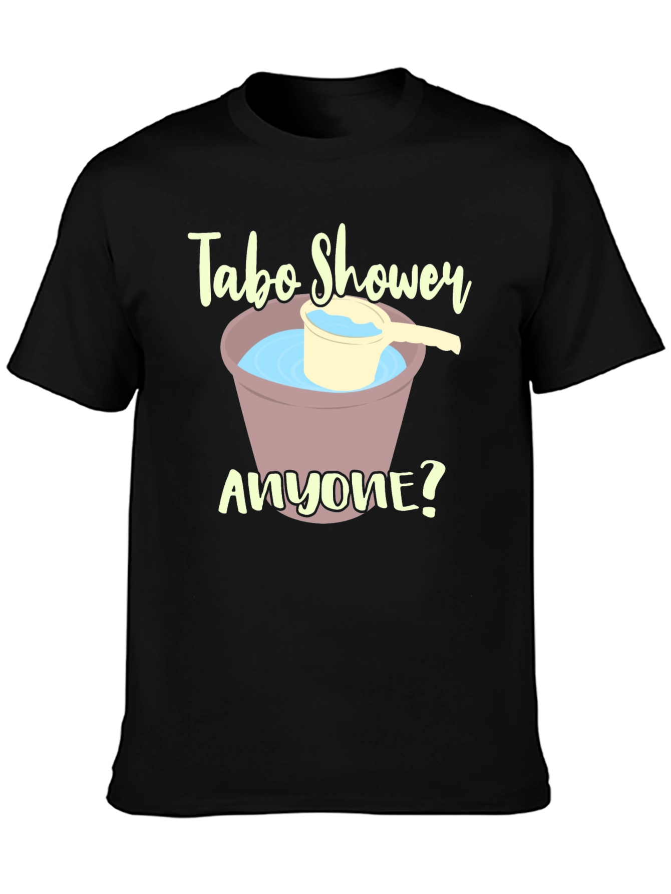 Tabo Shower T-Shirt - Unique Novelty Tee - 3