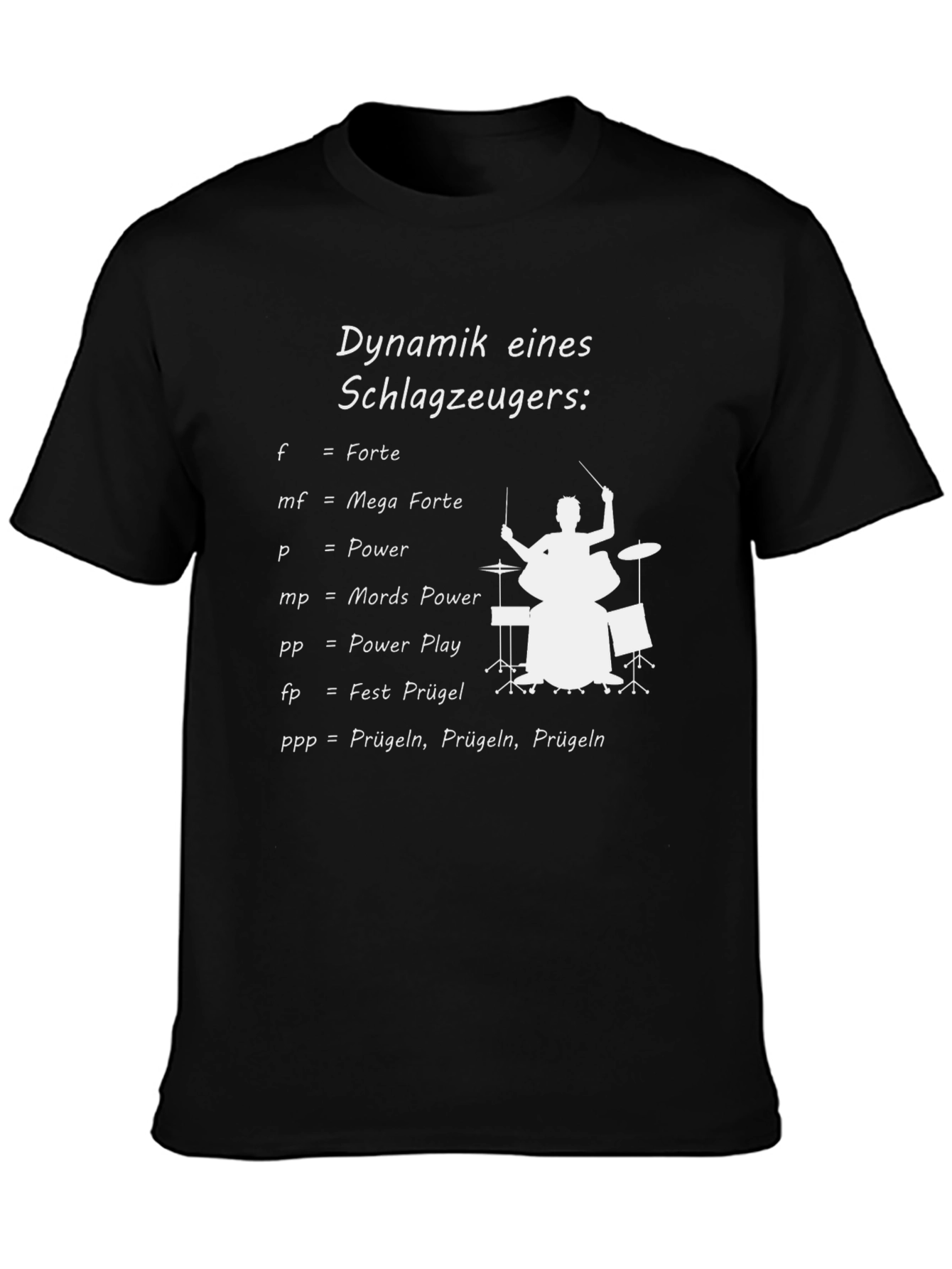 Black Drummer Dynamics Black T-Shirt view 3