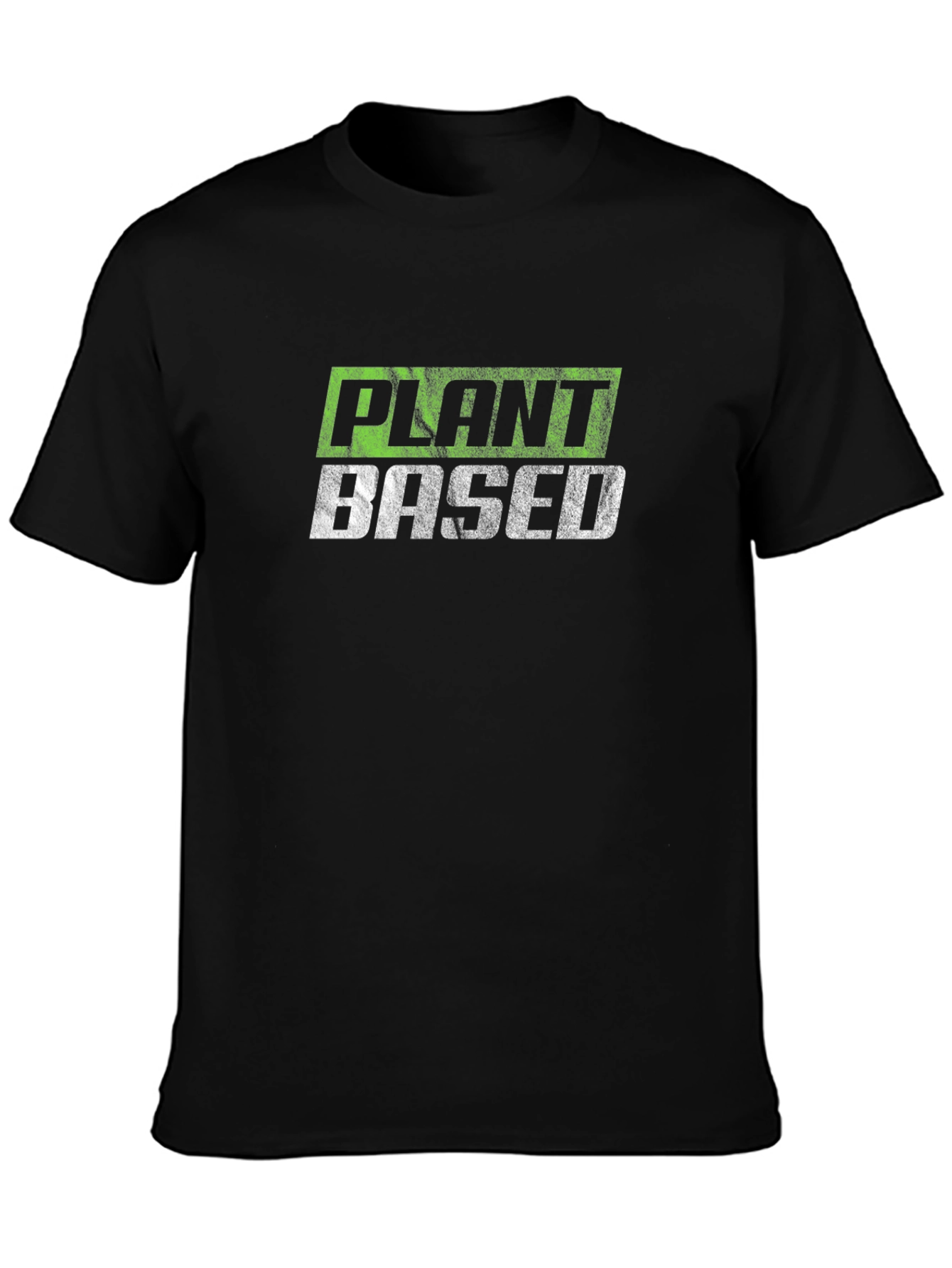 Black Plant Based Black T-Shirt - Vegan Lifestyle Apparel view 3