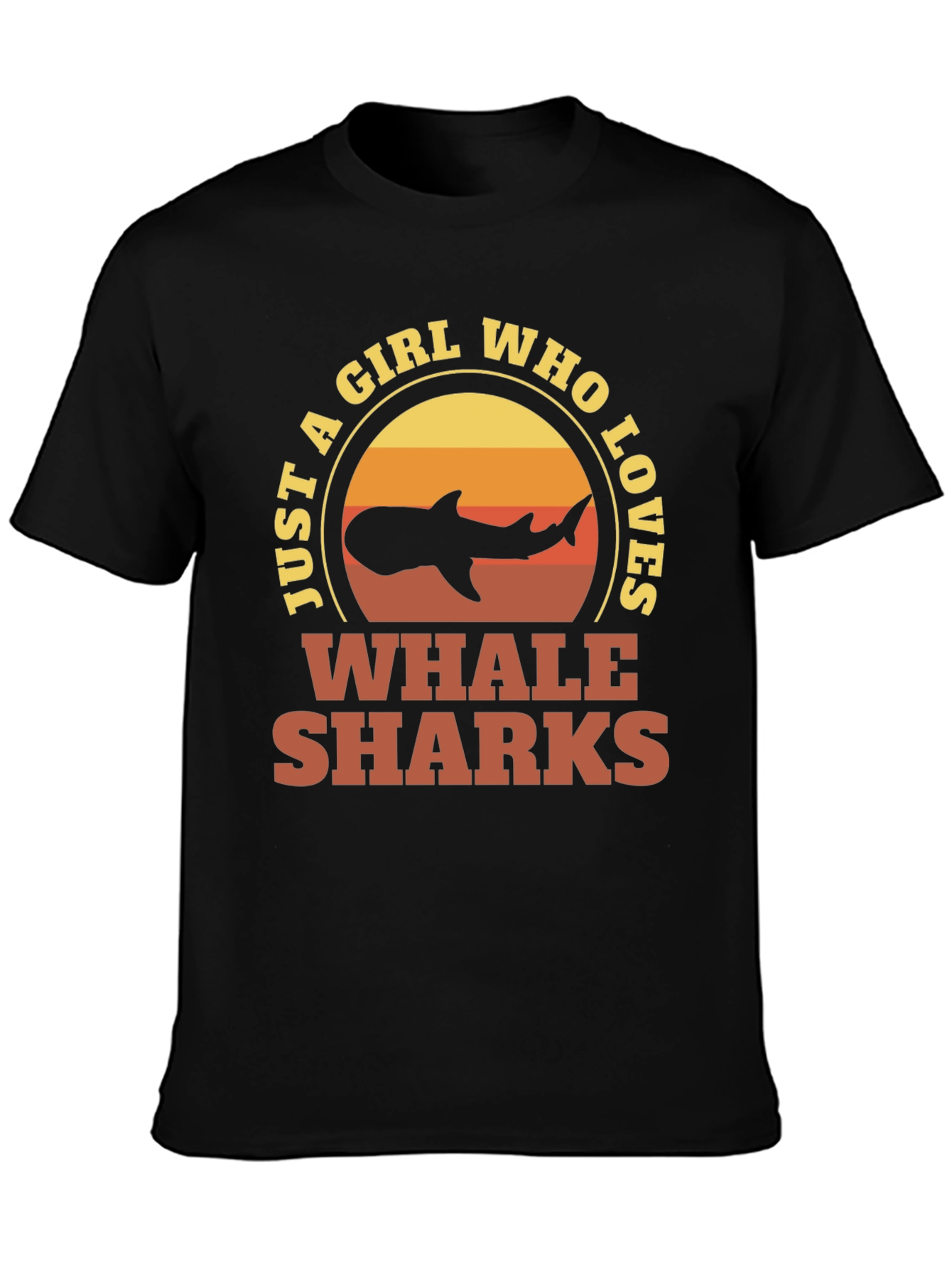 Black Girl Who Loves Whale Sharks Graphic Tee view 3