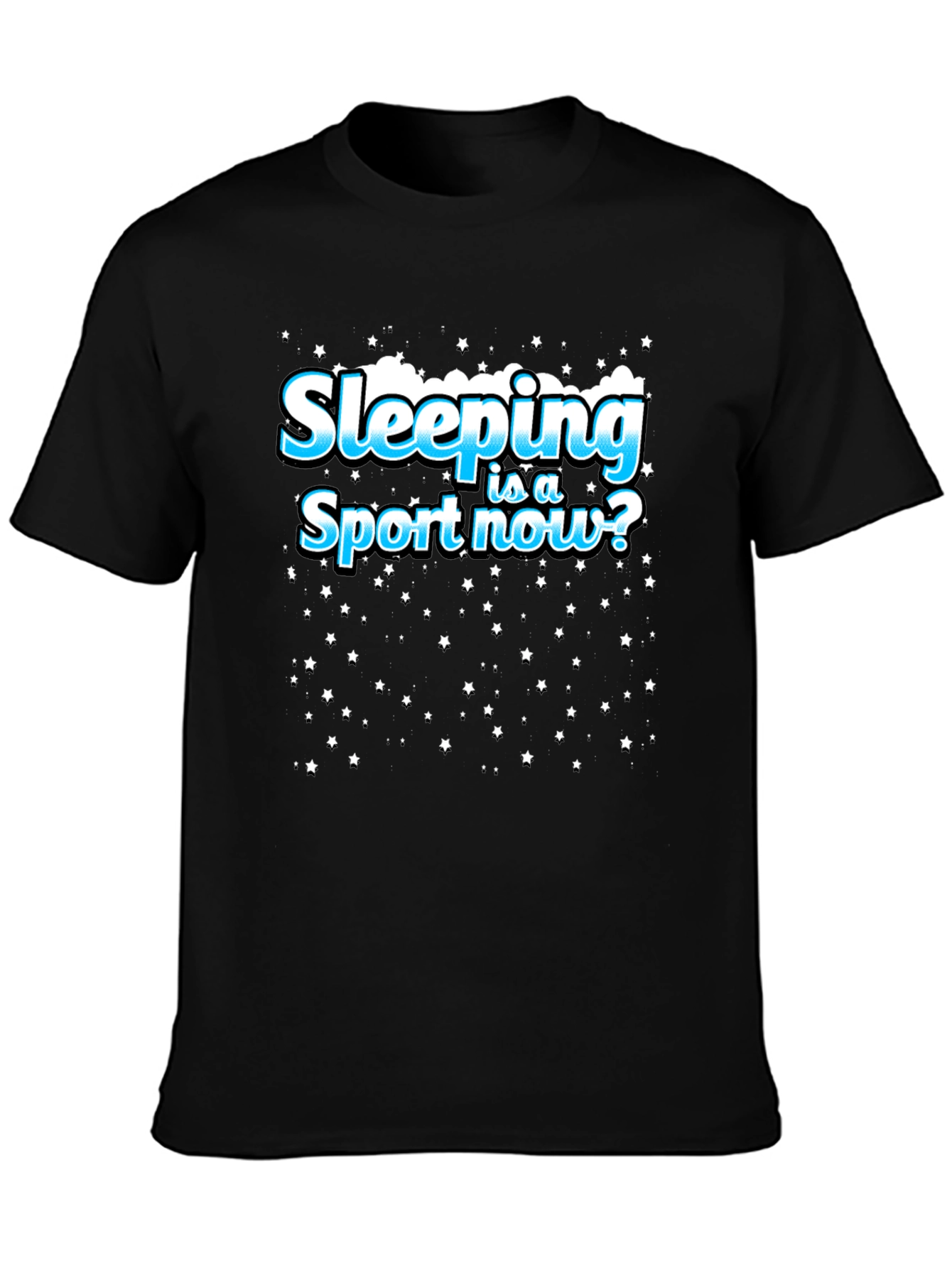 Black Sleeping is a Sport T-Shirt view 3