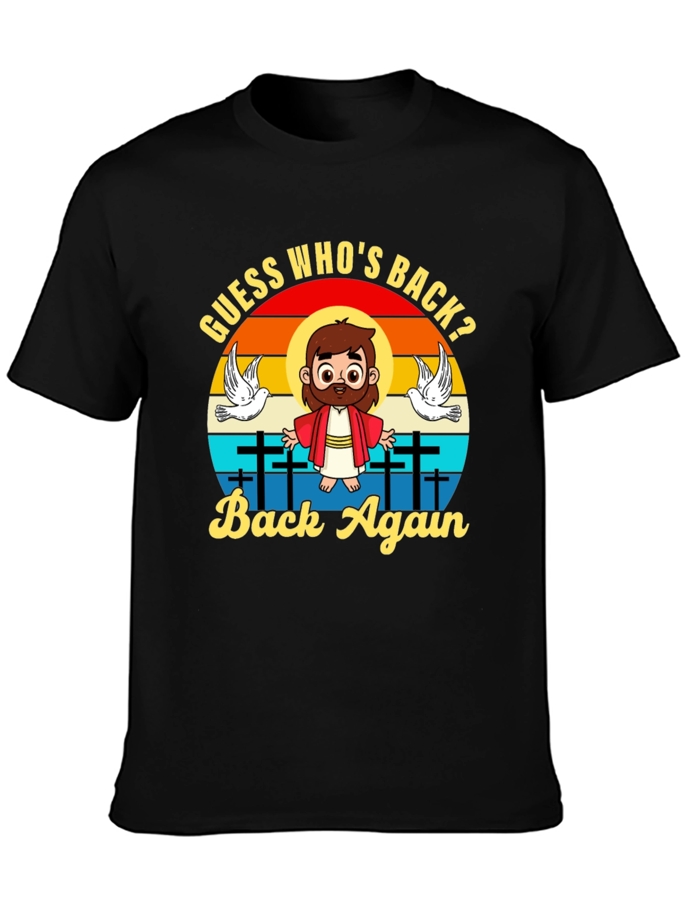 Black Guess Who's Back T-Shirt view 3