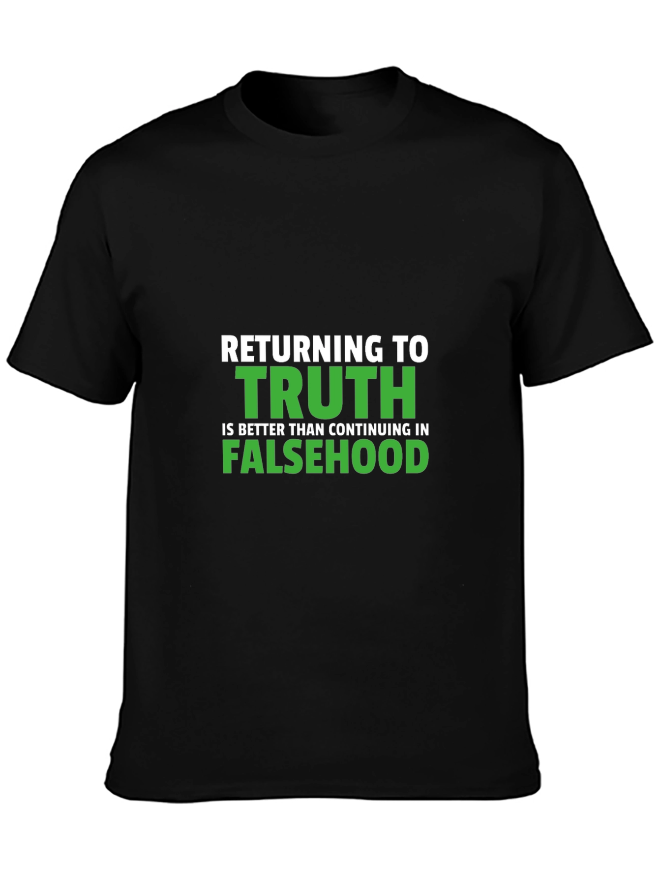 Black Returning To Truth T-Shirt - Mens view 3
