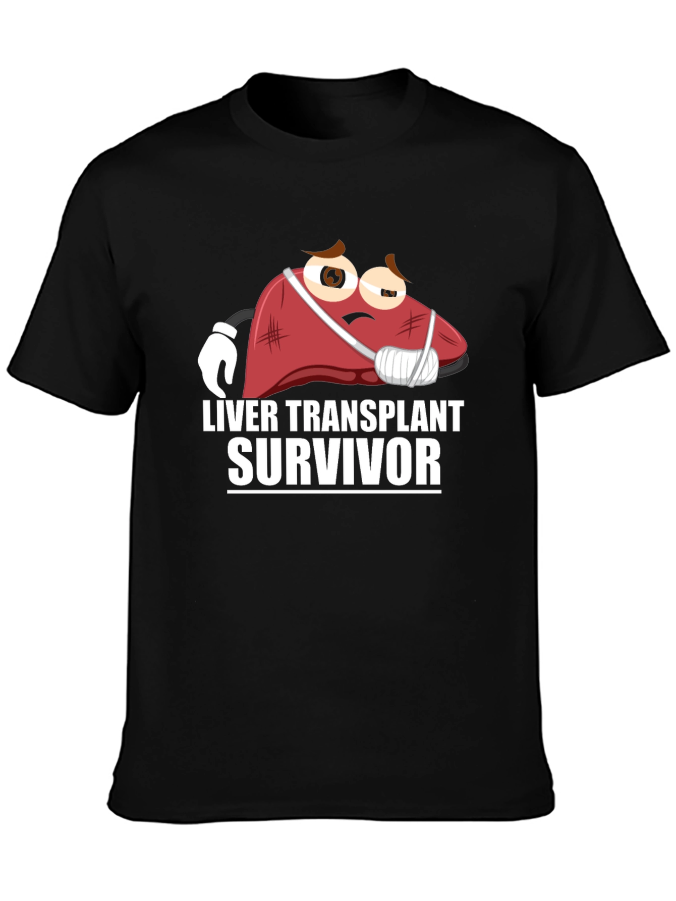Black Liver Transplant Survivor T-Shirt view 3