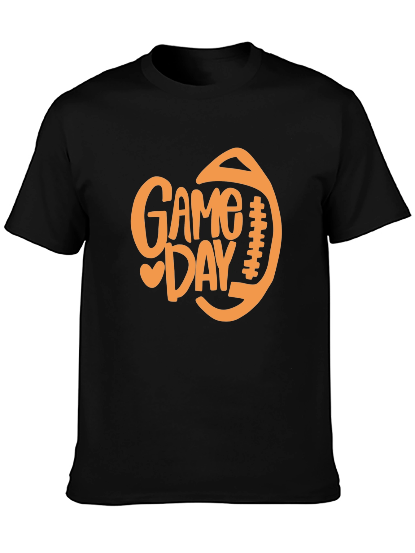 Black Game Day Football T-Shirt - Perfect for Sports Fans view 3