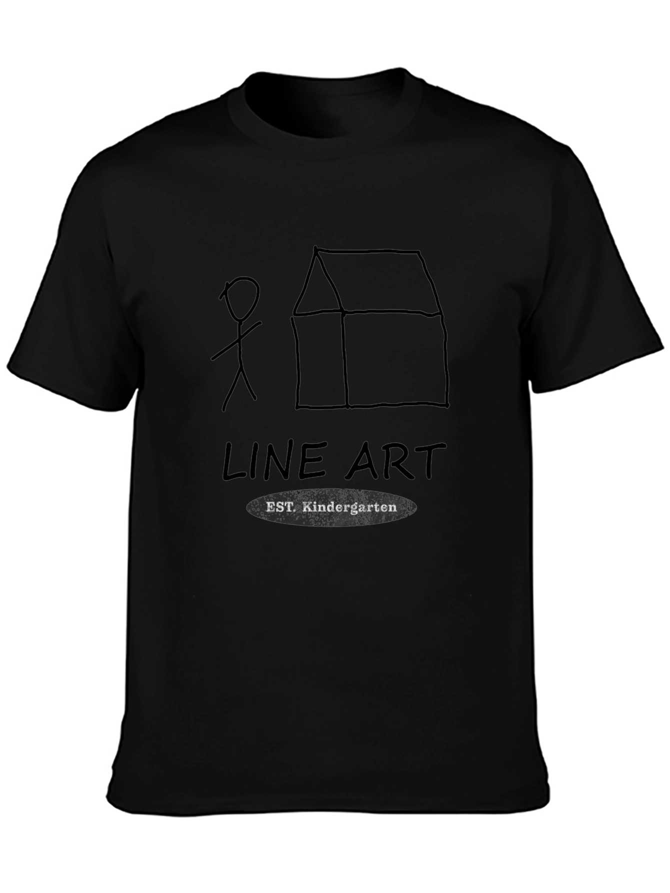 Line Art Kindergarten T-Shirt - 3