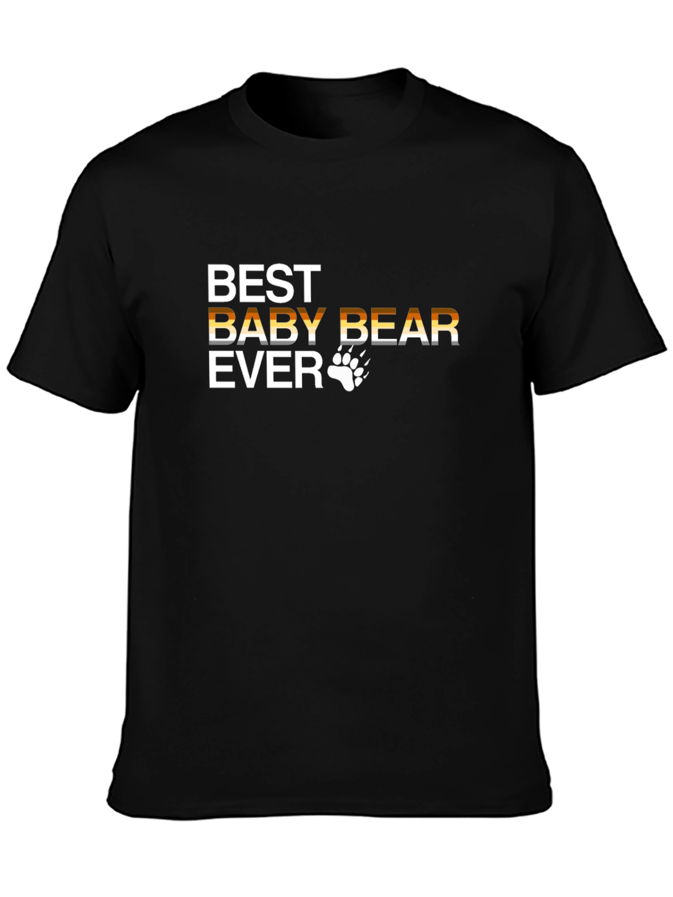 Black Best Baby Bear Ever T-Shirt view 3