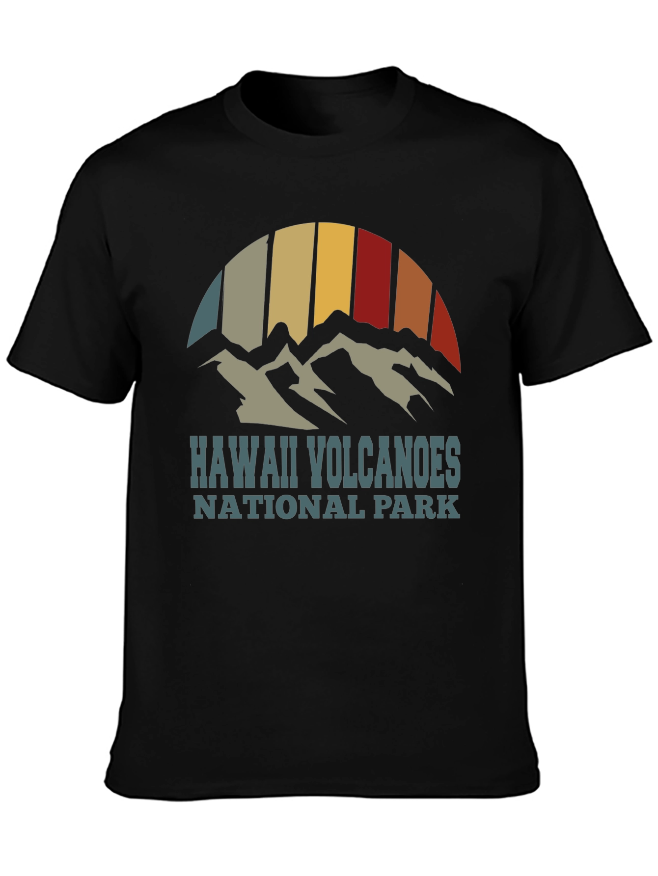 Hawaii Volcanoes National Park Retro Graphic T-Shirt - 3