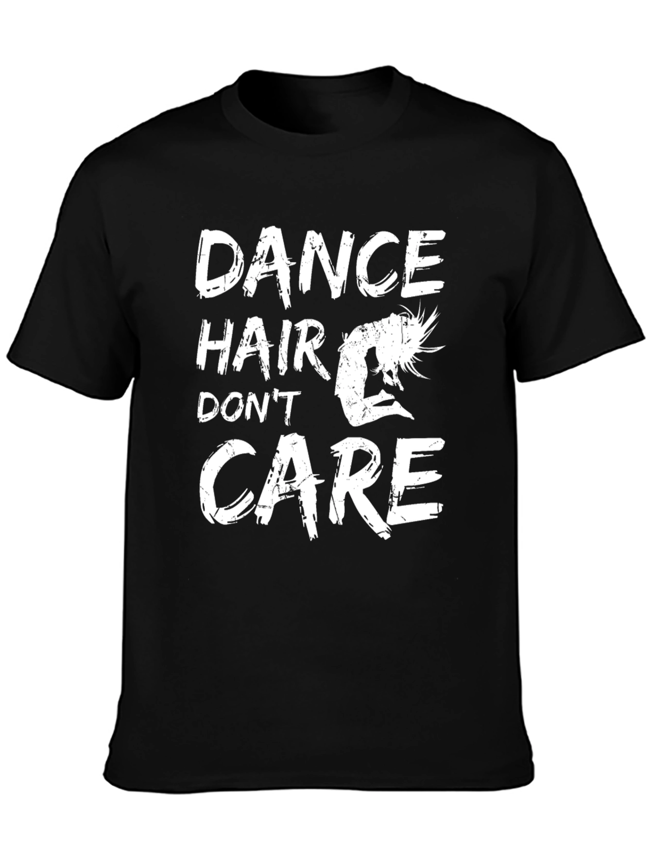 Black Dance Hair Don't Care Graphic Tee view 3