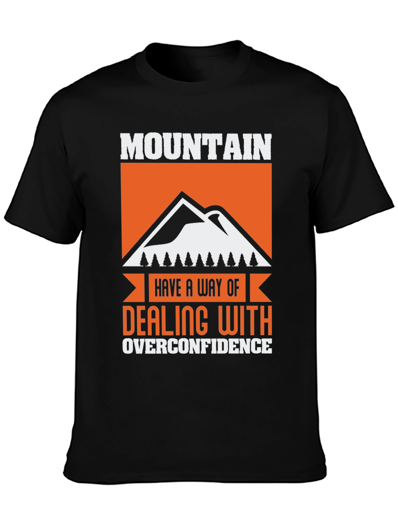 Black Mountain Overconfidence Graphic Tee - Black Cotton Blend view 3